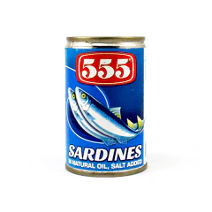 555 Sardines Natural Oil 155g