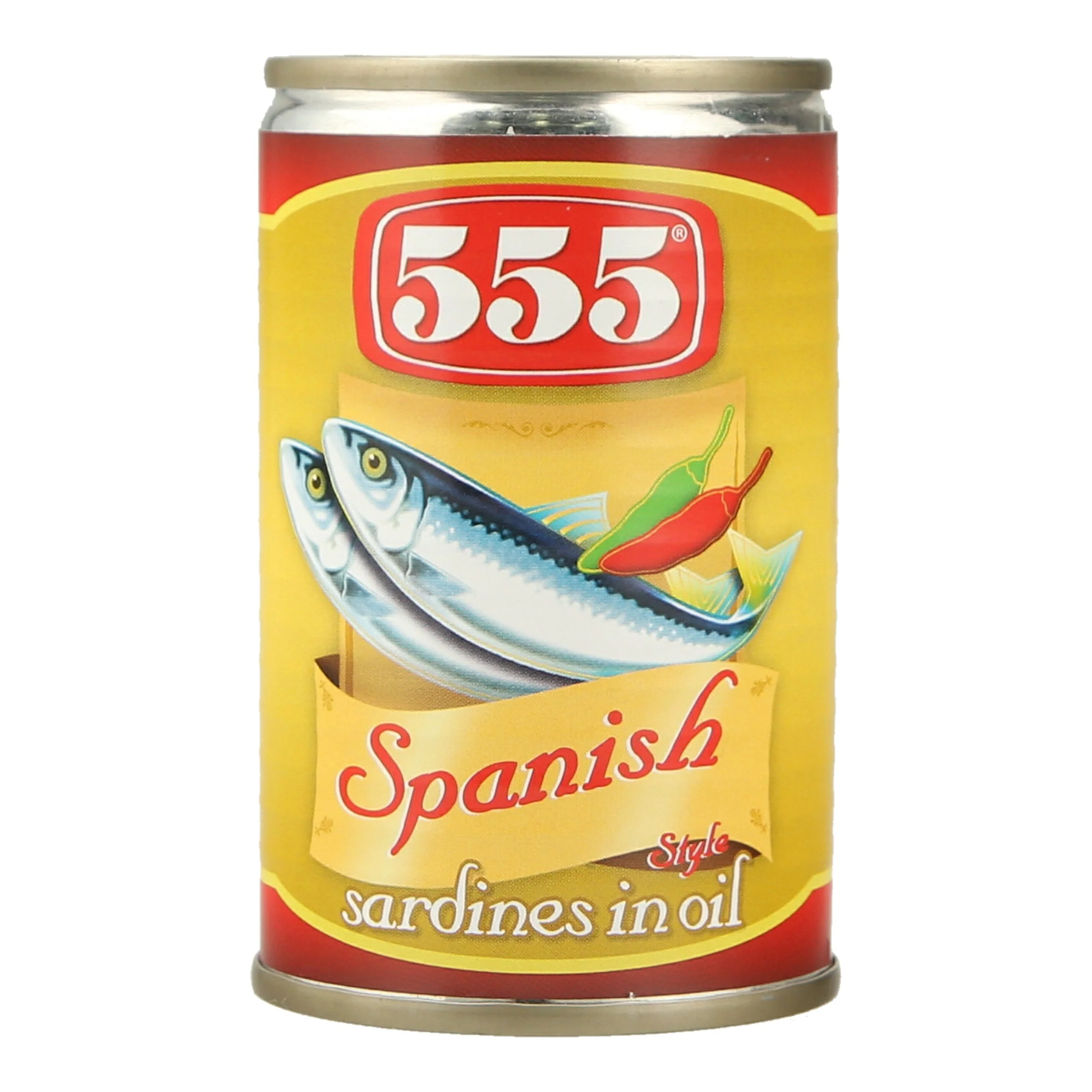 555 Spanish Style Sardines In Oil - 155g