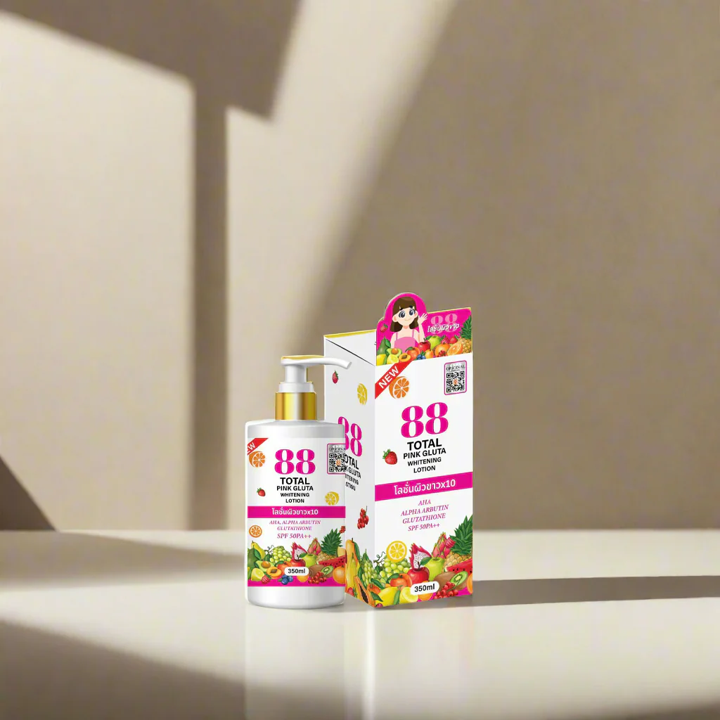 88 Total Pink Gluta Brightening Lotion – 350ml - Image 3