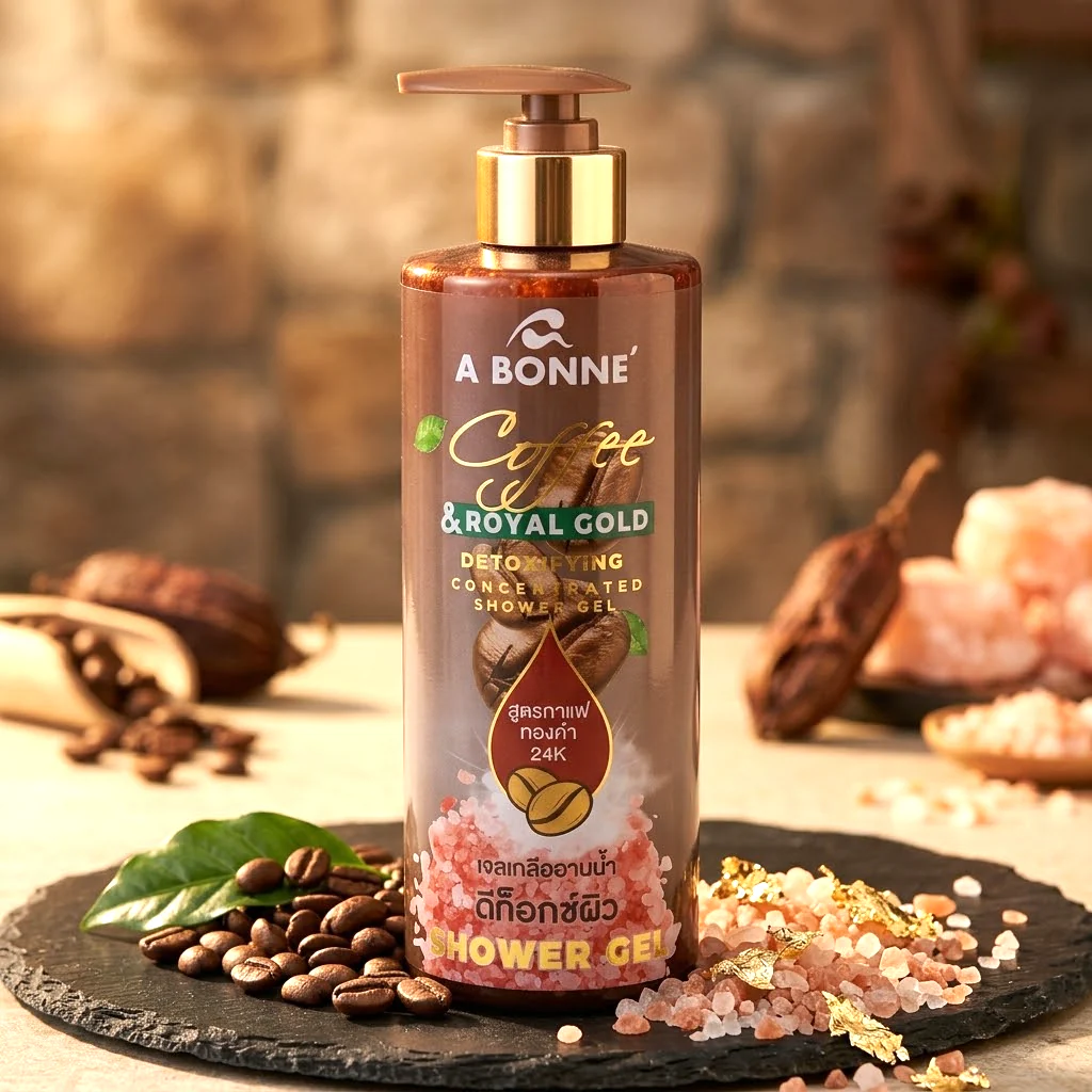 A Bonne Coffee & Royal Gold Detoxifying Shower Gel – 450ml