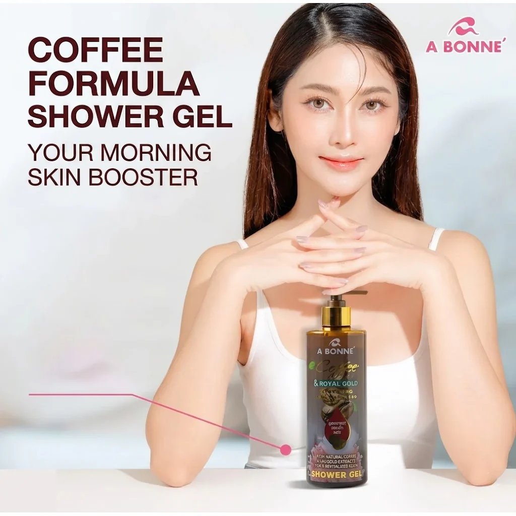 A Bonne Coffee & Royal Gold Detoxifying Shower Gel – 450ml - Image 5