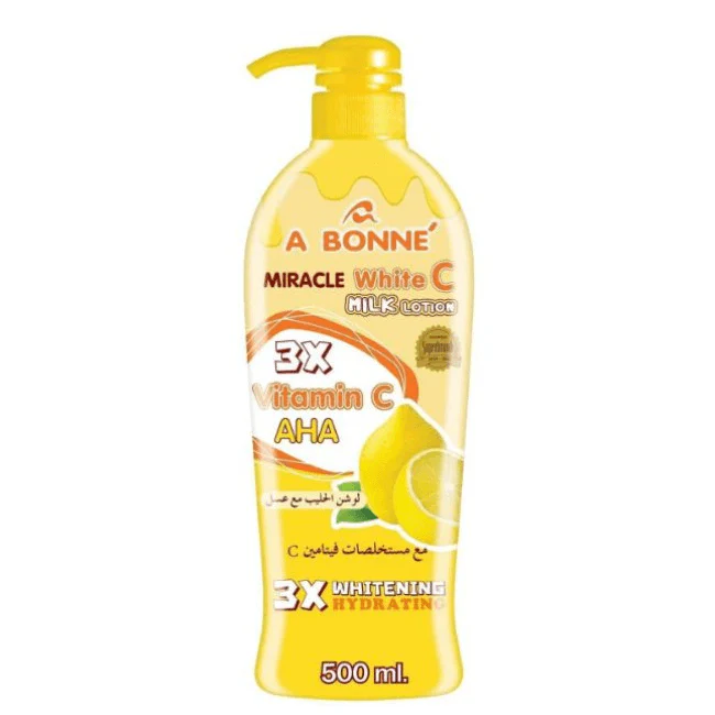 A Bonne Miracle White C Milk Lotion 3x Vitamin C AHA - 500ml - Image 2