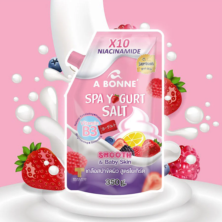 A Bonne Spa Yogurt Salt X10 Niacinamide & Vitamin B3-350g - Image 2