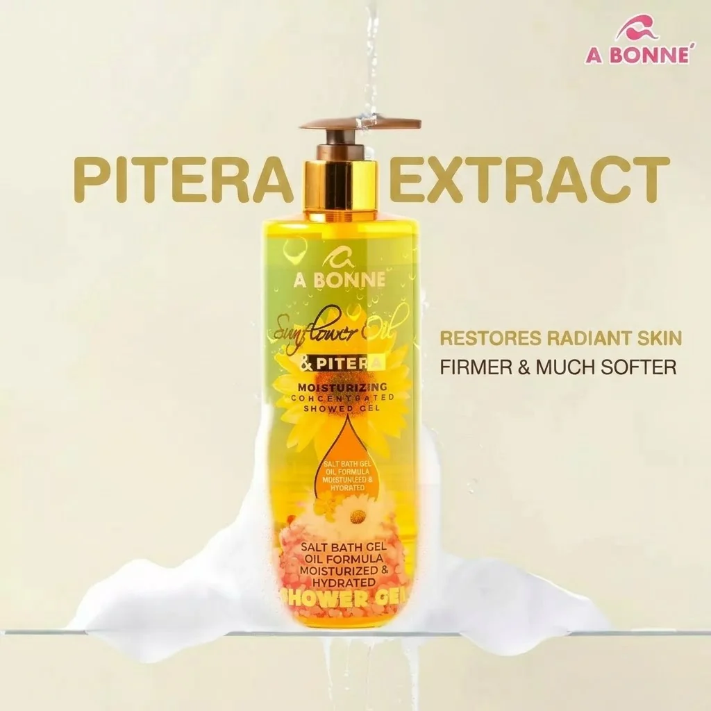 A Bonne Sunflower Oil & Pitera Moisturizing Shower Gel – 450ml - Image 7
