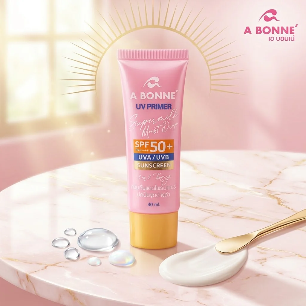 A Bonne UV Primer Supermilk Moist Drop Sunscreen – SPF50+ PA++++ (40ml) - Image 2