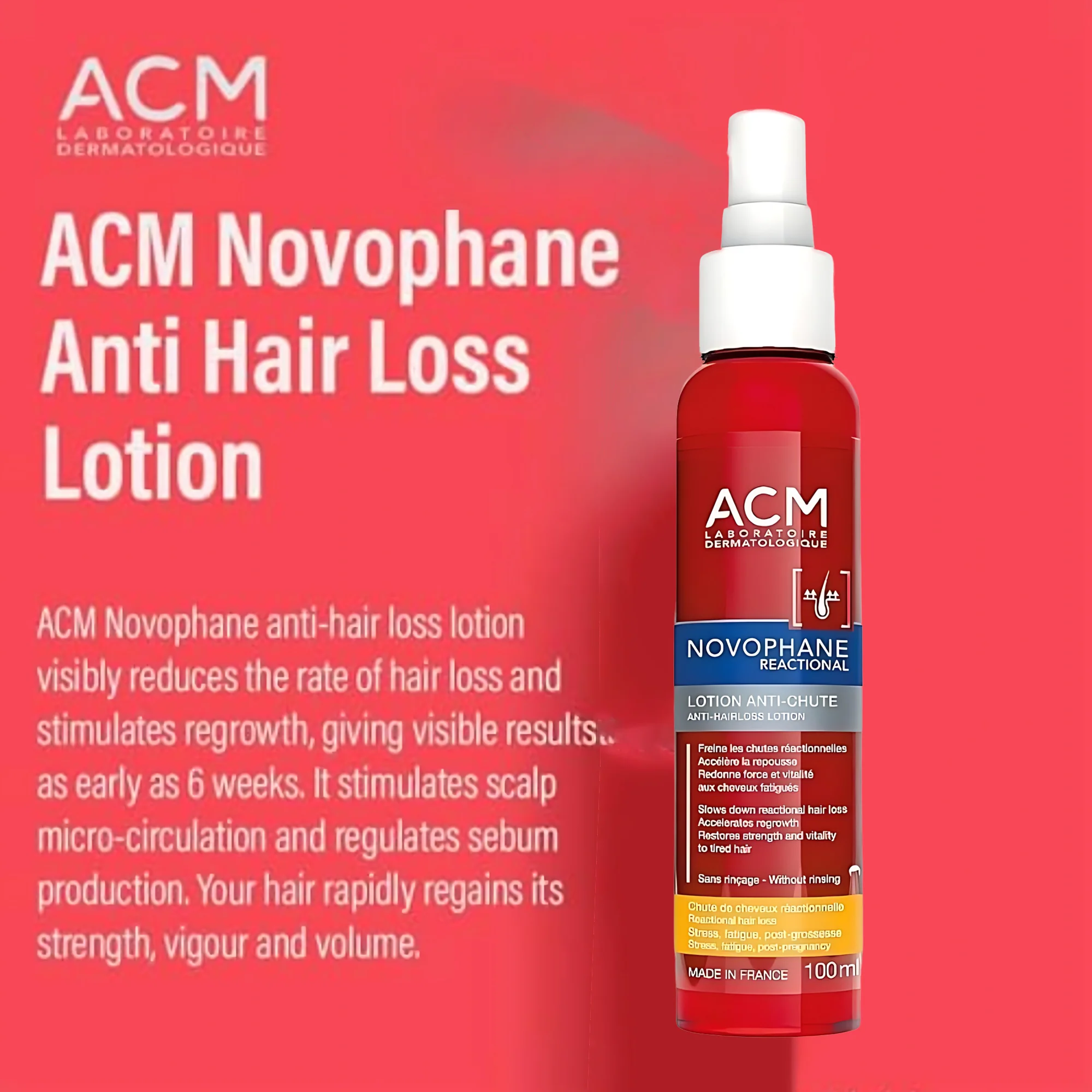 ACM Novophane Reactional Anti-Hair Loss Lotion – 100ml - Image 4