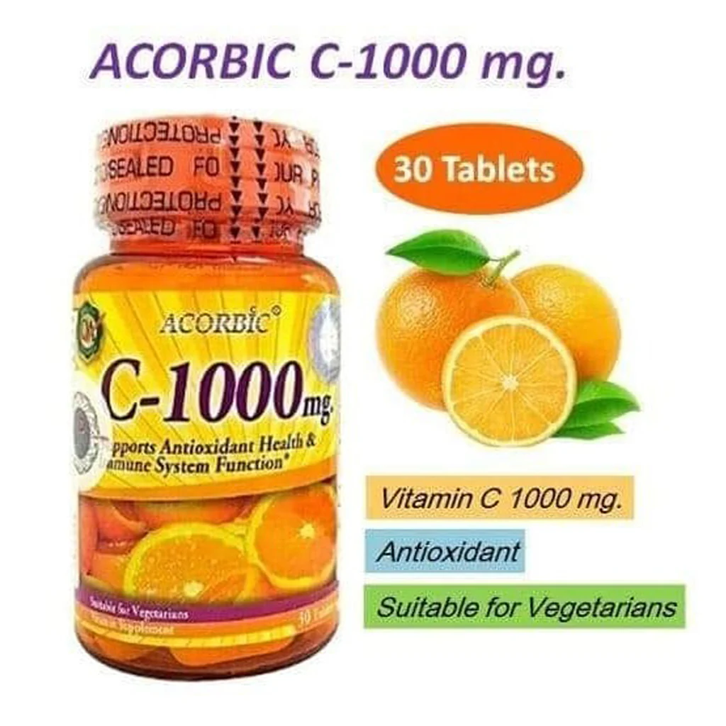 Acorbic C-1000mg Vitamin C Supplement – 30tab - Image 4