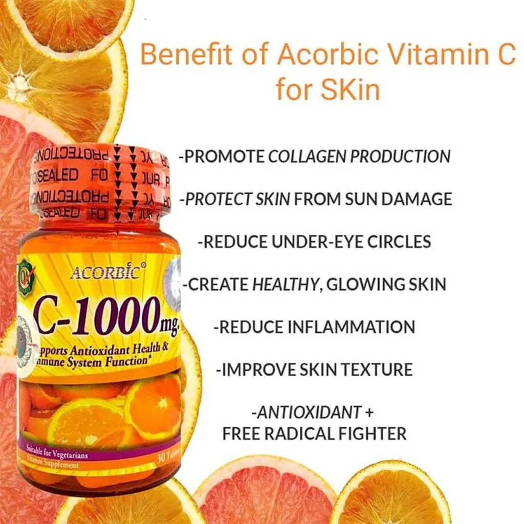 Acorbic C-1000mg Vitamin C Supplement – 30tab - Image 5