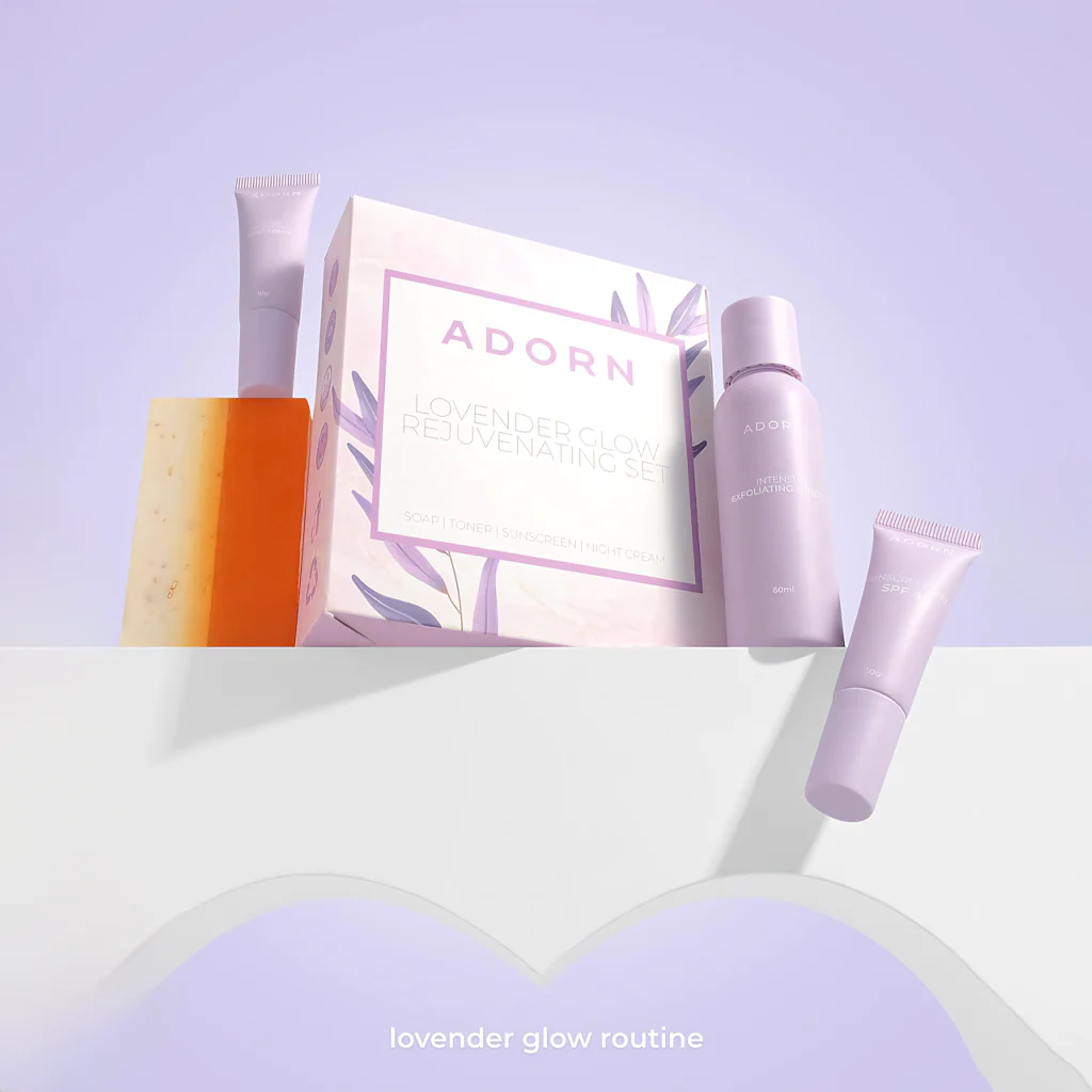 Adorn Lovender Glow Rejuvenating Set – Complete Skin Renewal System - Image 9