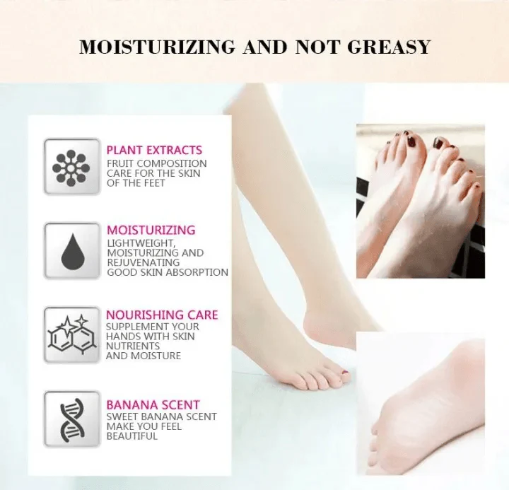 Aichun Beauty Banana Milk Cracked Heel Foot Repair Cream - 80g - Image 4