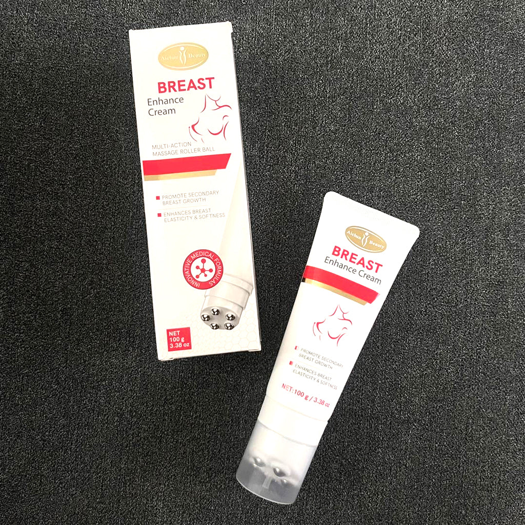 Aichun Beauty Breast Enhancement Cream with Multi-Action Massage Roller Ball – 100g - Image 5