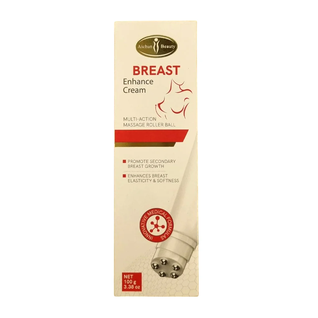 Aichun Beauty Breast Enhancement Cream with Multi-Action Massage Roller Ball – 100g - Image 6