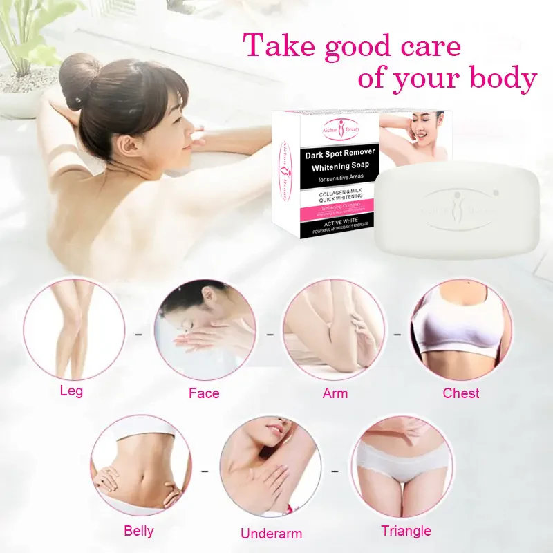 Aichun Beauty Dark Spot Remover Whitening Soap - 100g × 6 Pack Combo - Image 6