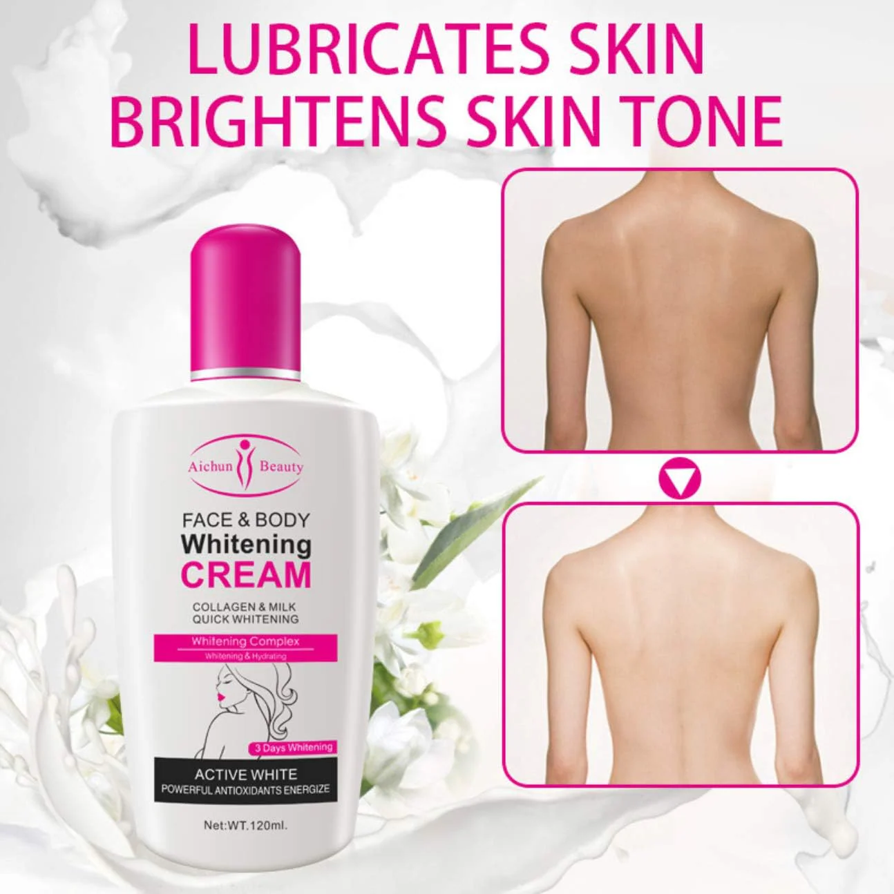 Aichun Beauty Face & Body Whitening Cream - 120ml - Image 5
