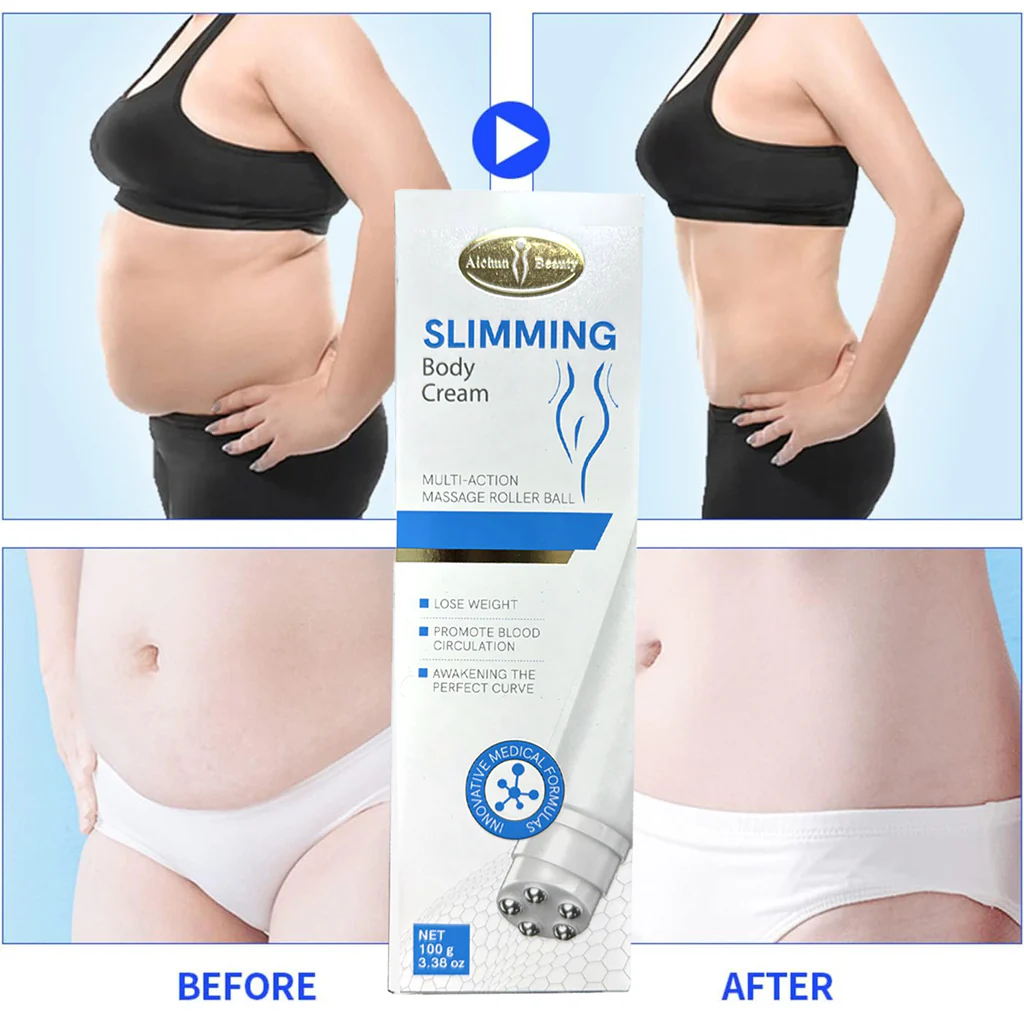 Aichun Beauty Slimming Body Cream with Multi-Action Massage Roller Ball – 100g - Image 8