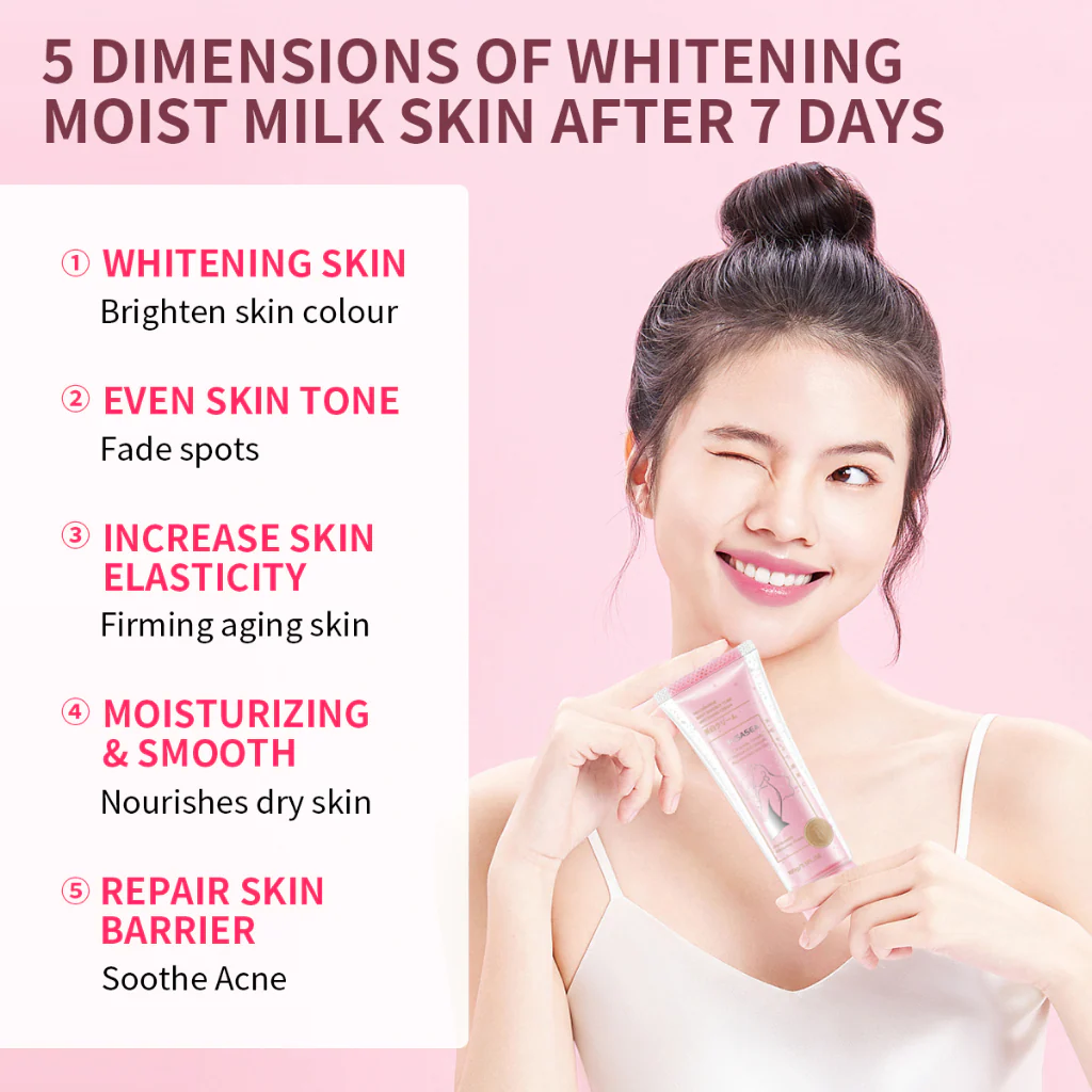 AISASEA Niacinamide Double Tube Whitening Cream Body Lotion - 100g - Image 6