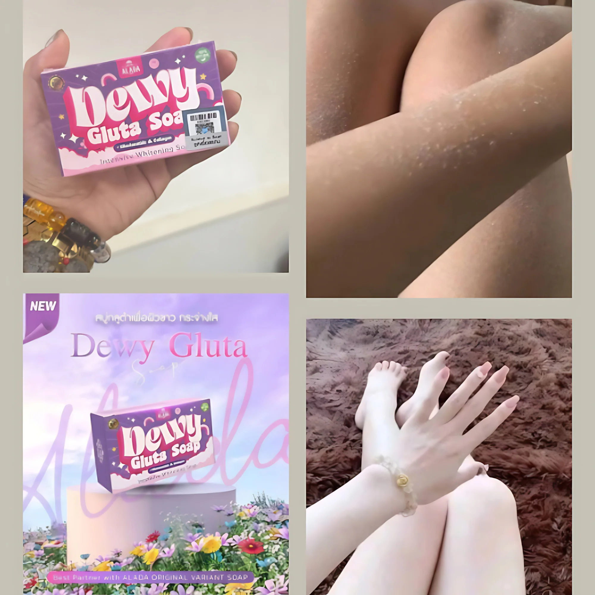 Alada Dewy Gluta Soap – Intensive Whitening with Niacinamide & Collagen – 70g - Image 7