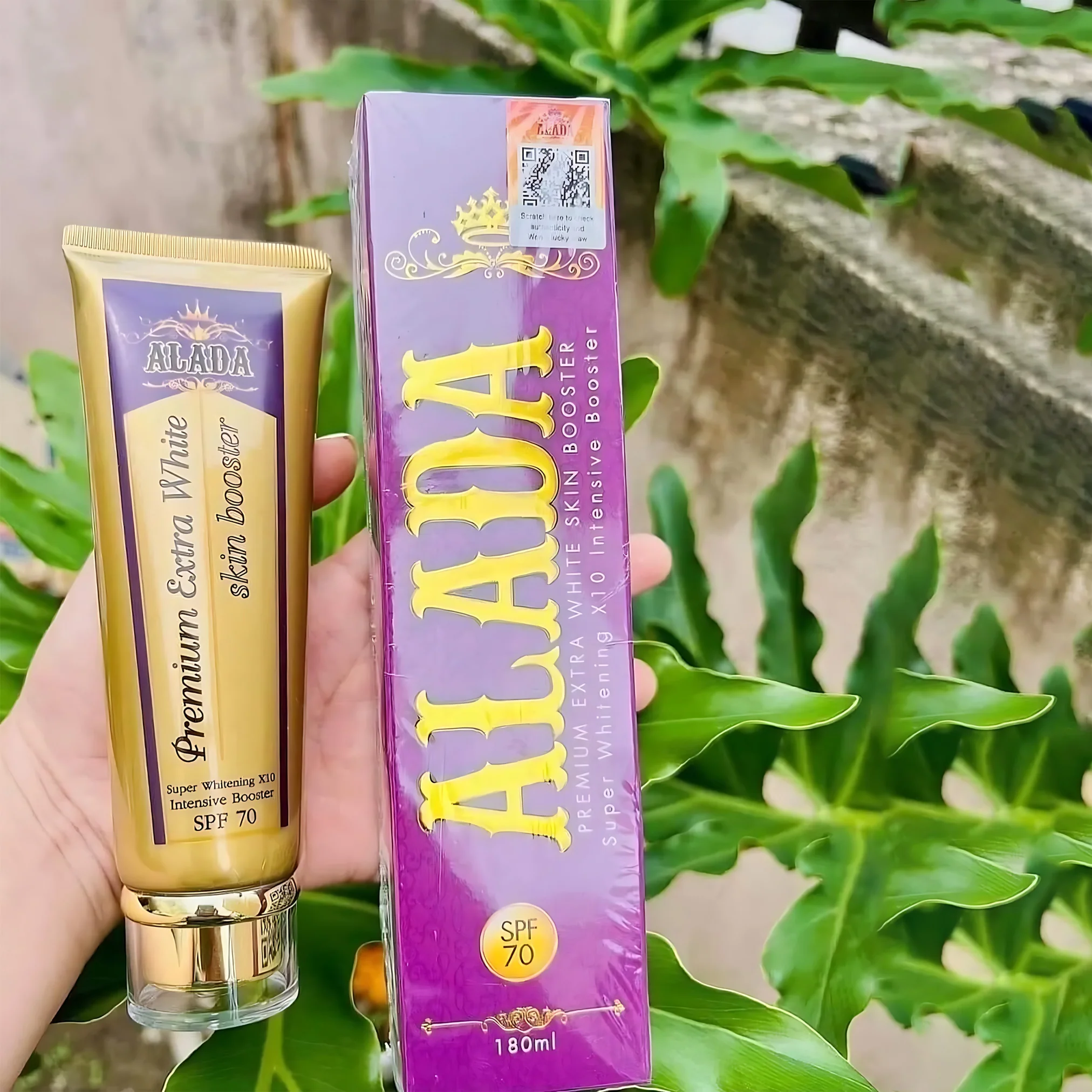 Alada Premium Extra White Skin Booster SPF 70 PA+++ – 180ml - Image 6