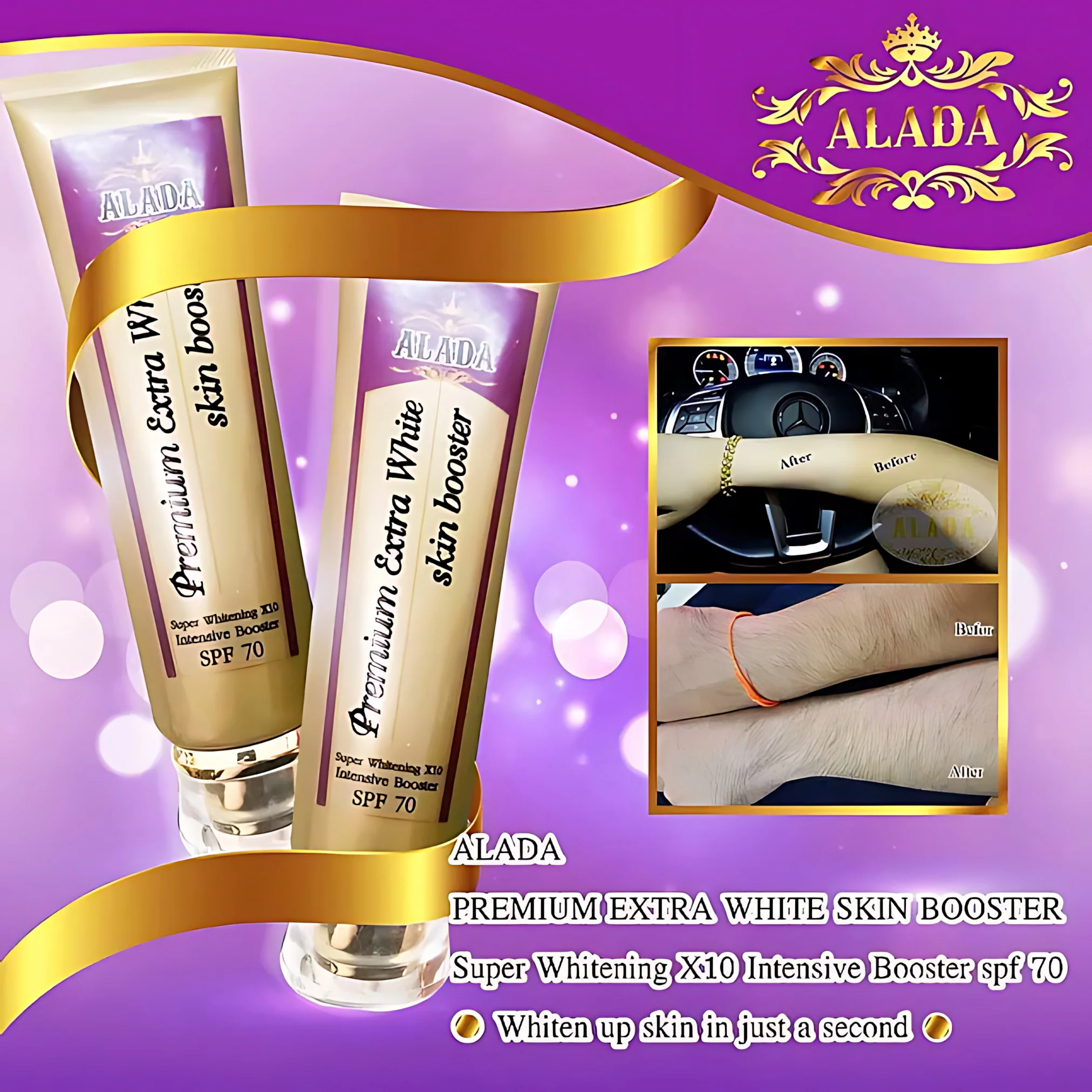 Alada Premium Extra White Skin Booster SPF 70 PA+++ – 180ml - Image 10
