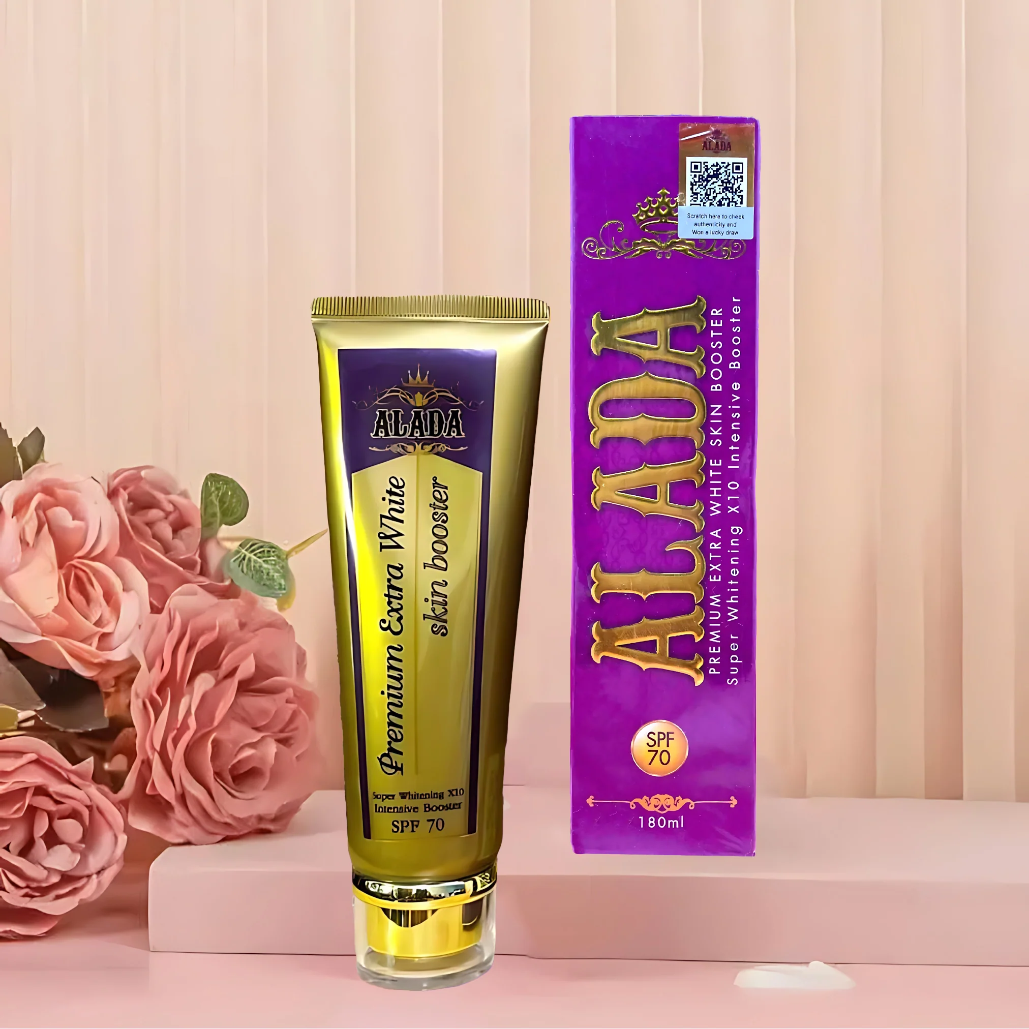 Alada Premium Extra White Skin Booster SPF 70 PA+++ – 180ml - Image 3