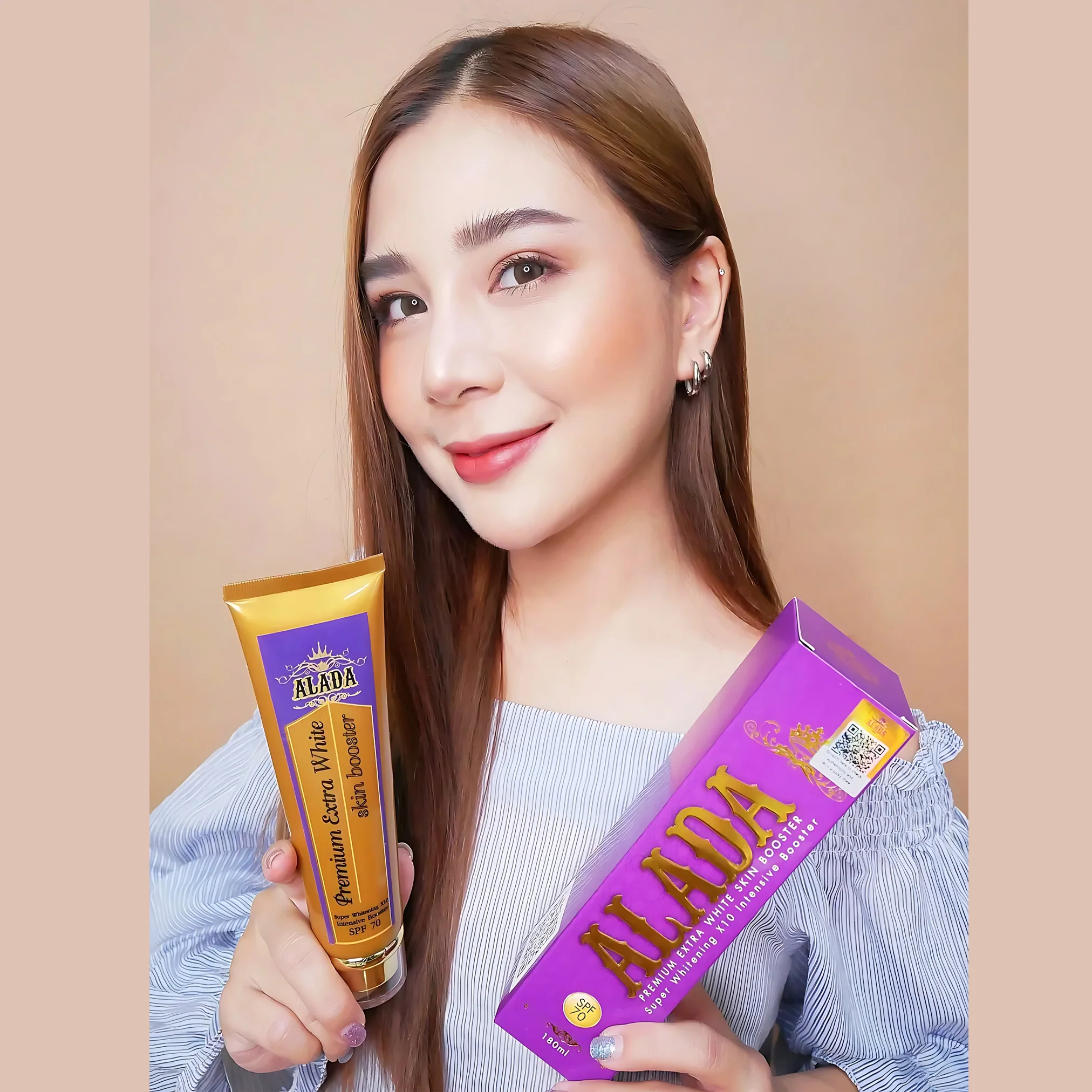Alada Premium Extra White Skin Booster SPF 70 PA+++ – 180ml - Image 2