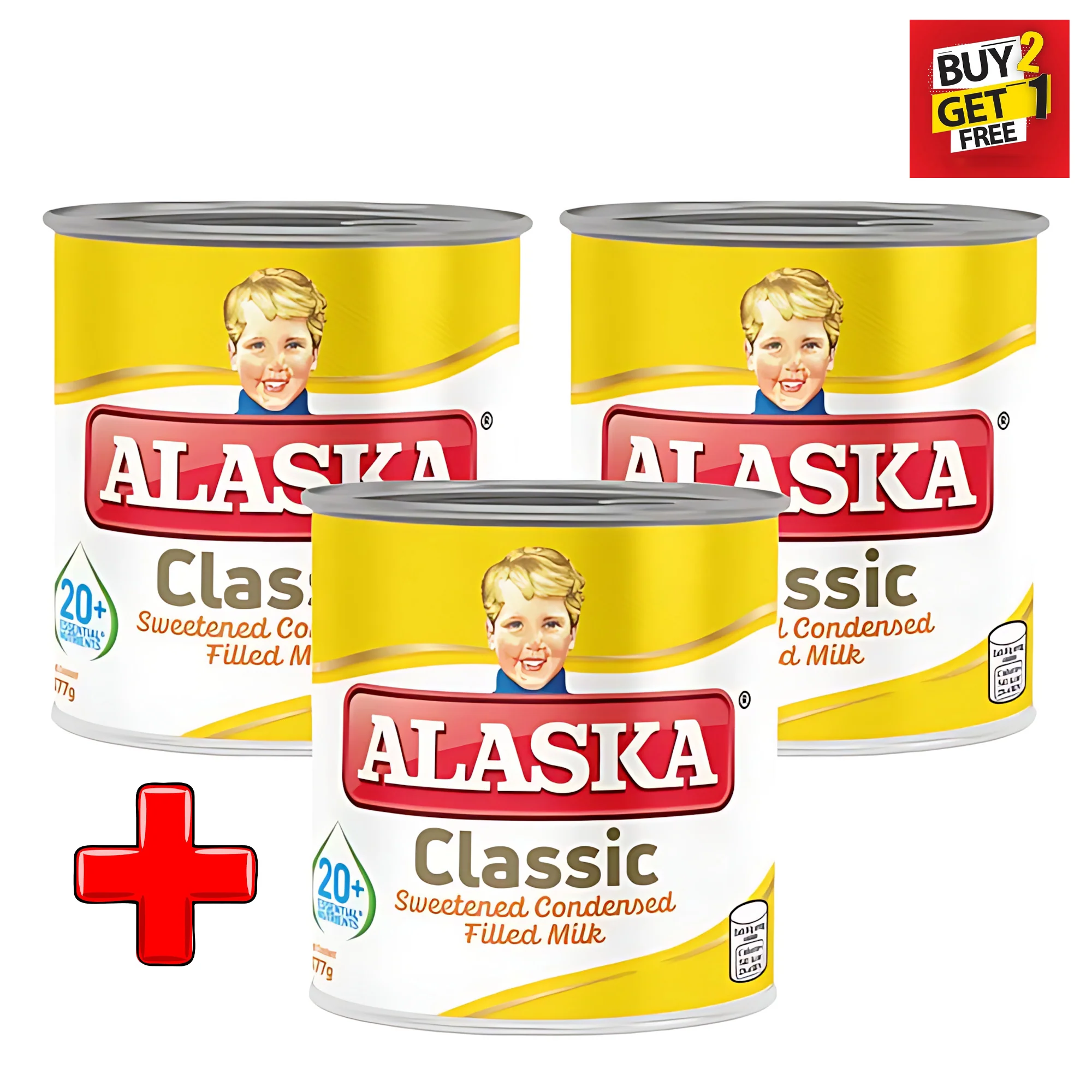 Alaska Classic Sweetened Condensed Filled Milk – 377g (2+1 Offer) - Image 4
