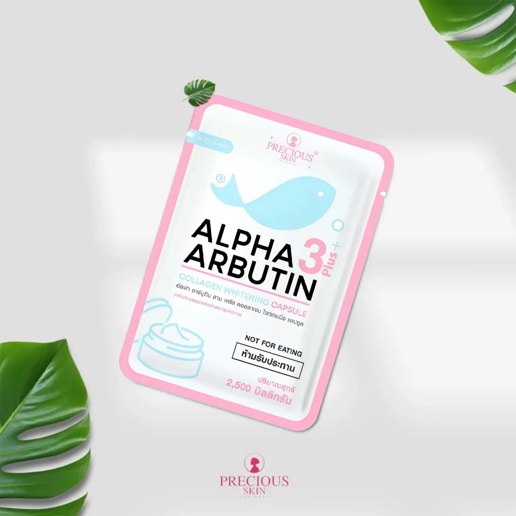 Precious Skin Alpha Arbutin Whitening 3 Plus Caps - 2.5g × 10s (External Use Only) - Image 7