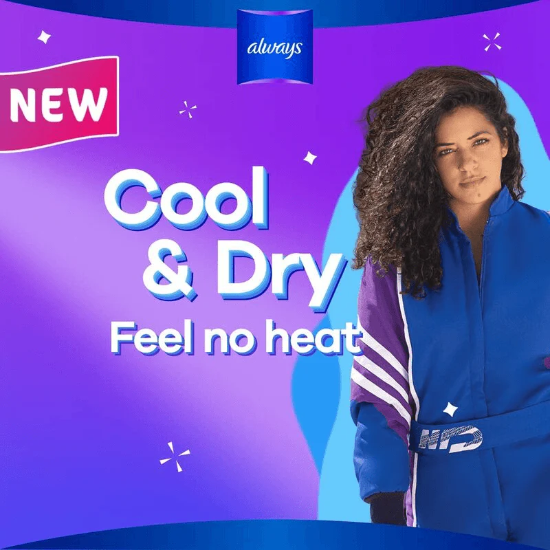 Always Aloe Cool Maxi Thick Large Sanitary Pads - 30 Pads - Image 2