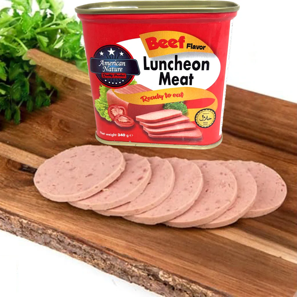 American Nature Beef Flavor Luncheon Meat  – 340g - Image 6