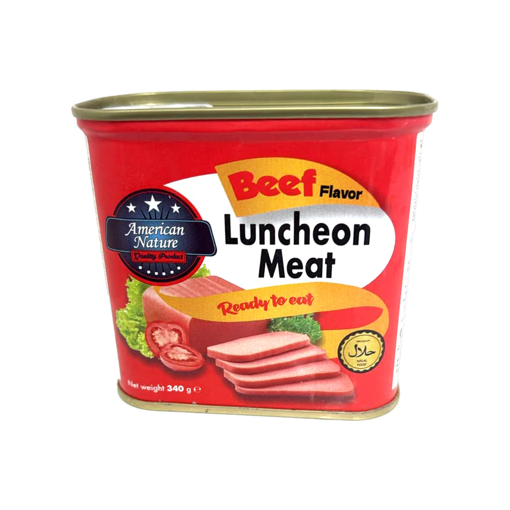 American Nature Beef Flavor Luncheon Meat  – 340g - Image 8