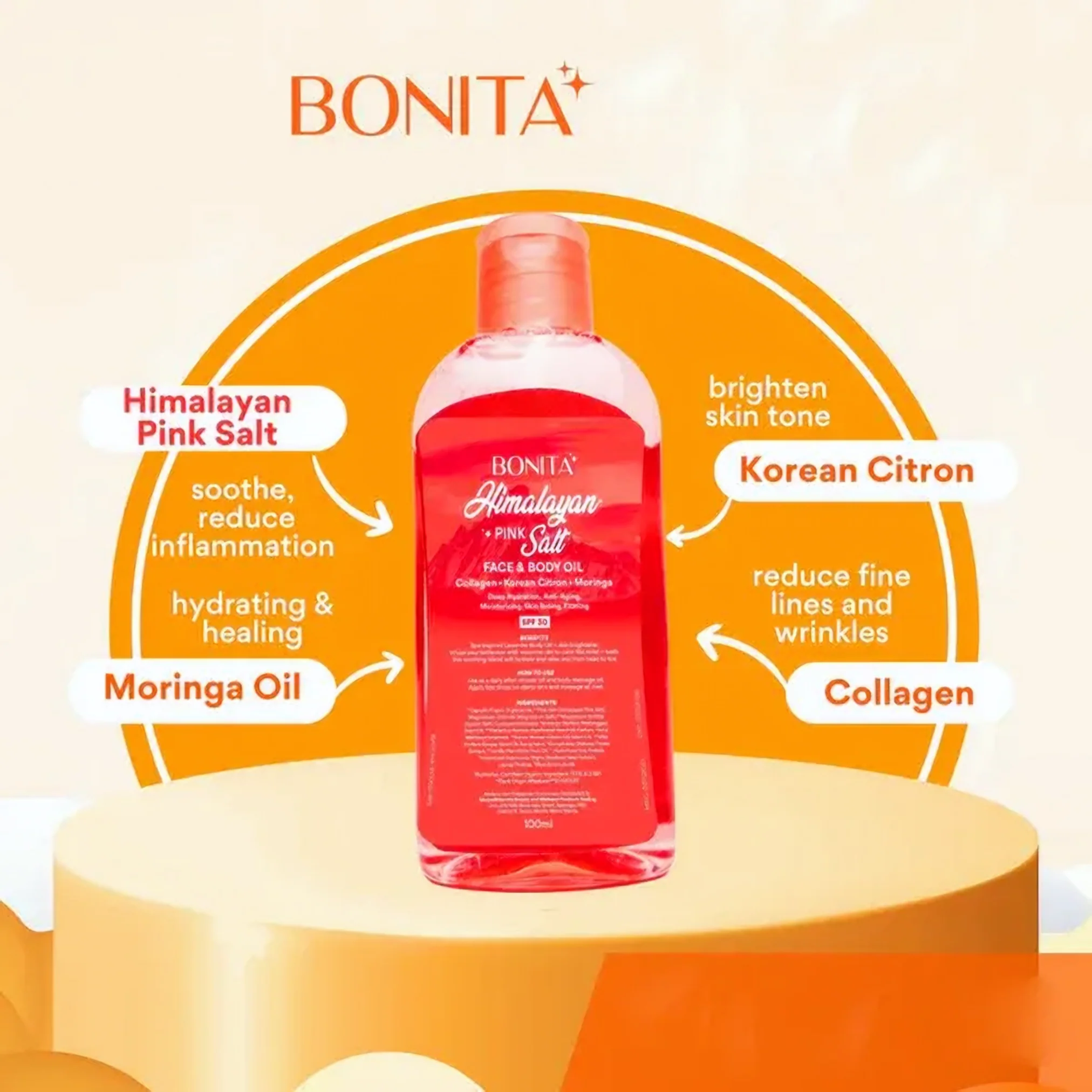 Angel’s Beautyline Bright Skin Himalayan Salt Soap (75g x 5) + Bonita Himalayan Pink Salt Face & Body Oil with SPF 30 – Combo Pack - Image 12