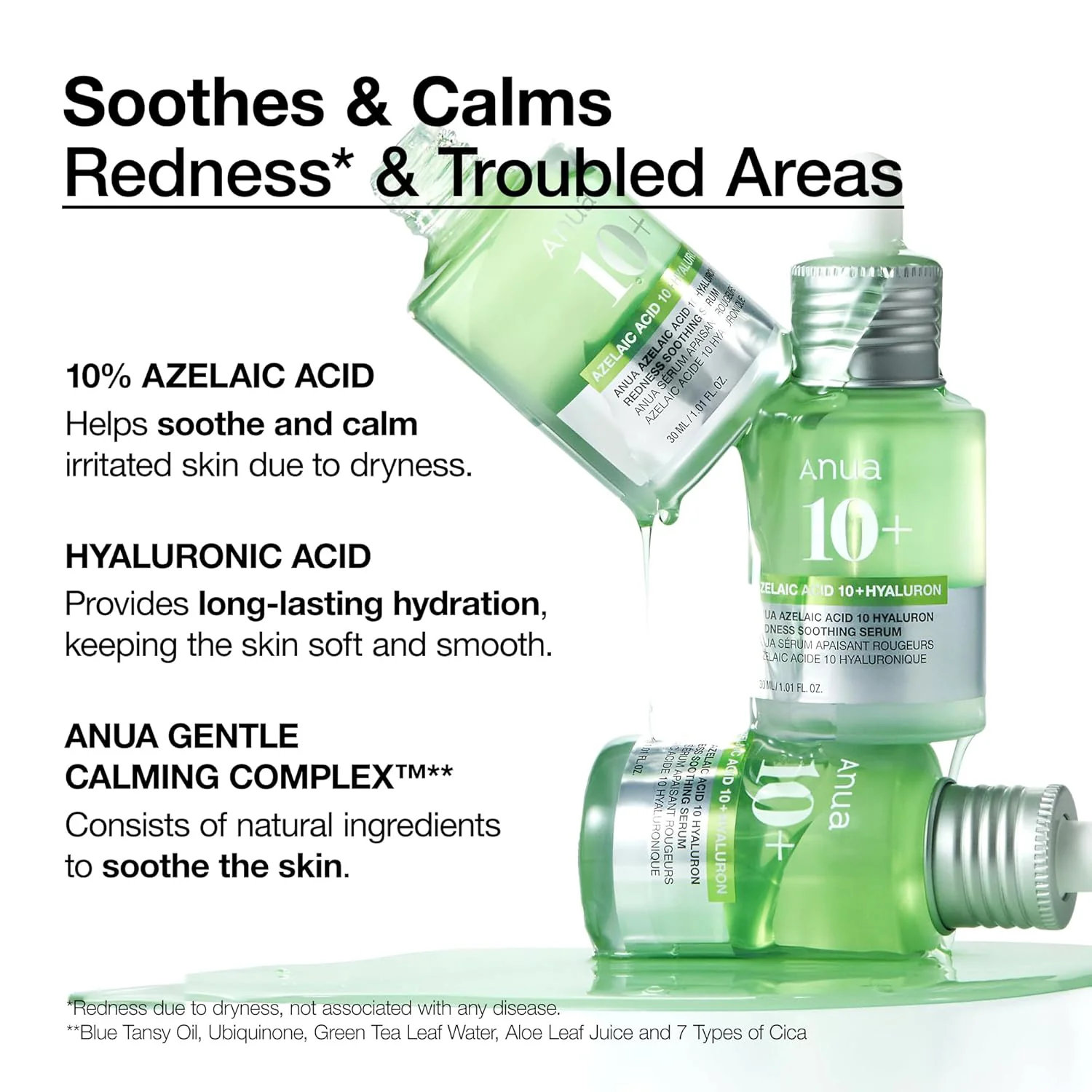 Anua Azelaic Acid 10+ Hyaluron Redness Soothing Serum – 30ml - Image 8