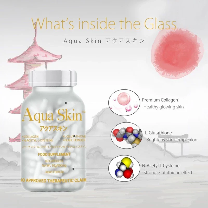 Aqua Skin Glutathione 60 capsules - Image 7
