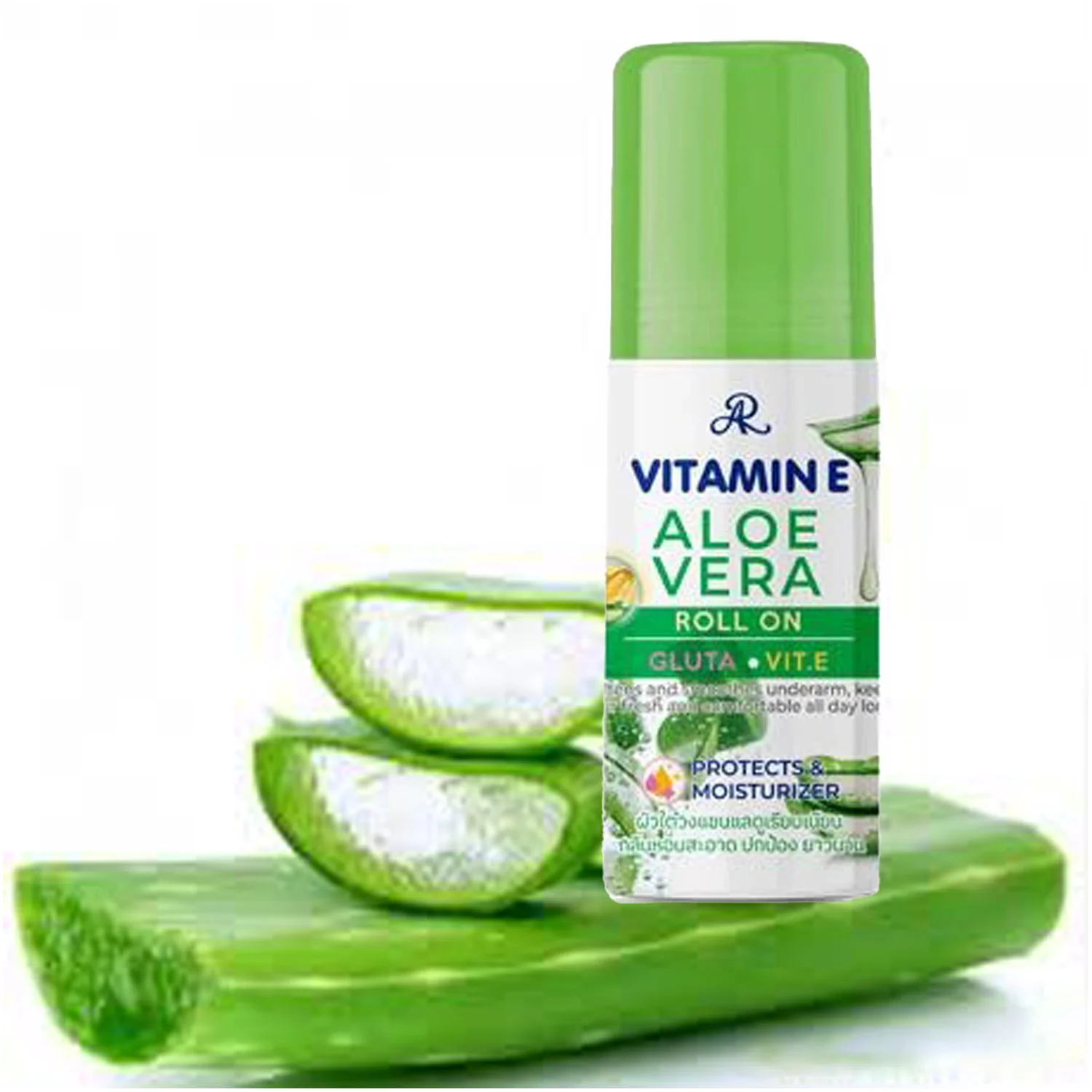 AR Vitamin E Aloe Vera Roll-On with Glutathione & Vitamin E – 60ml - Image 4