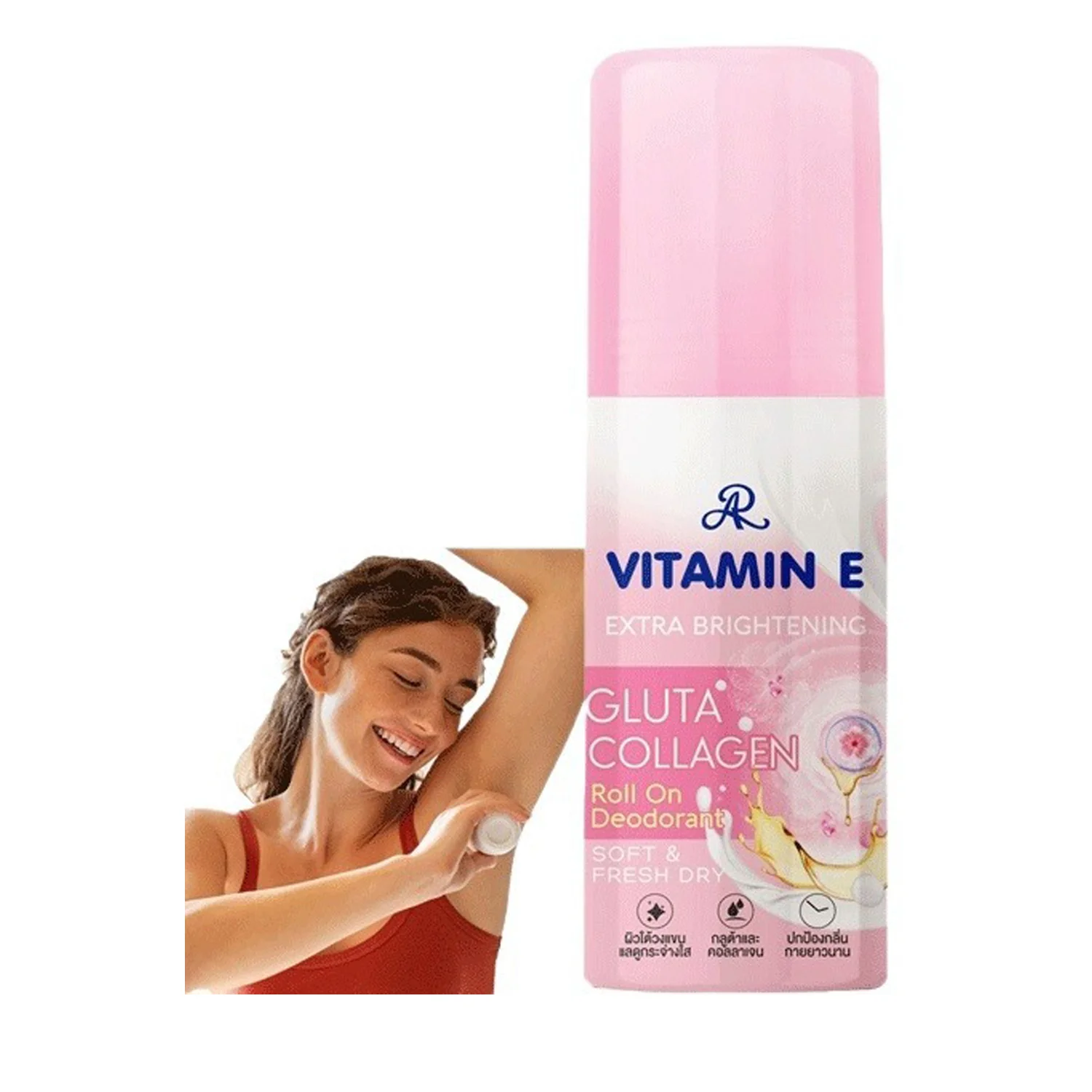 AR Vitamin E Gluta Collagen Roll On Deodorant - 60ml - Image 5