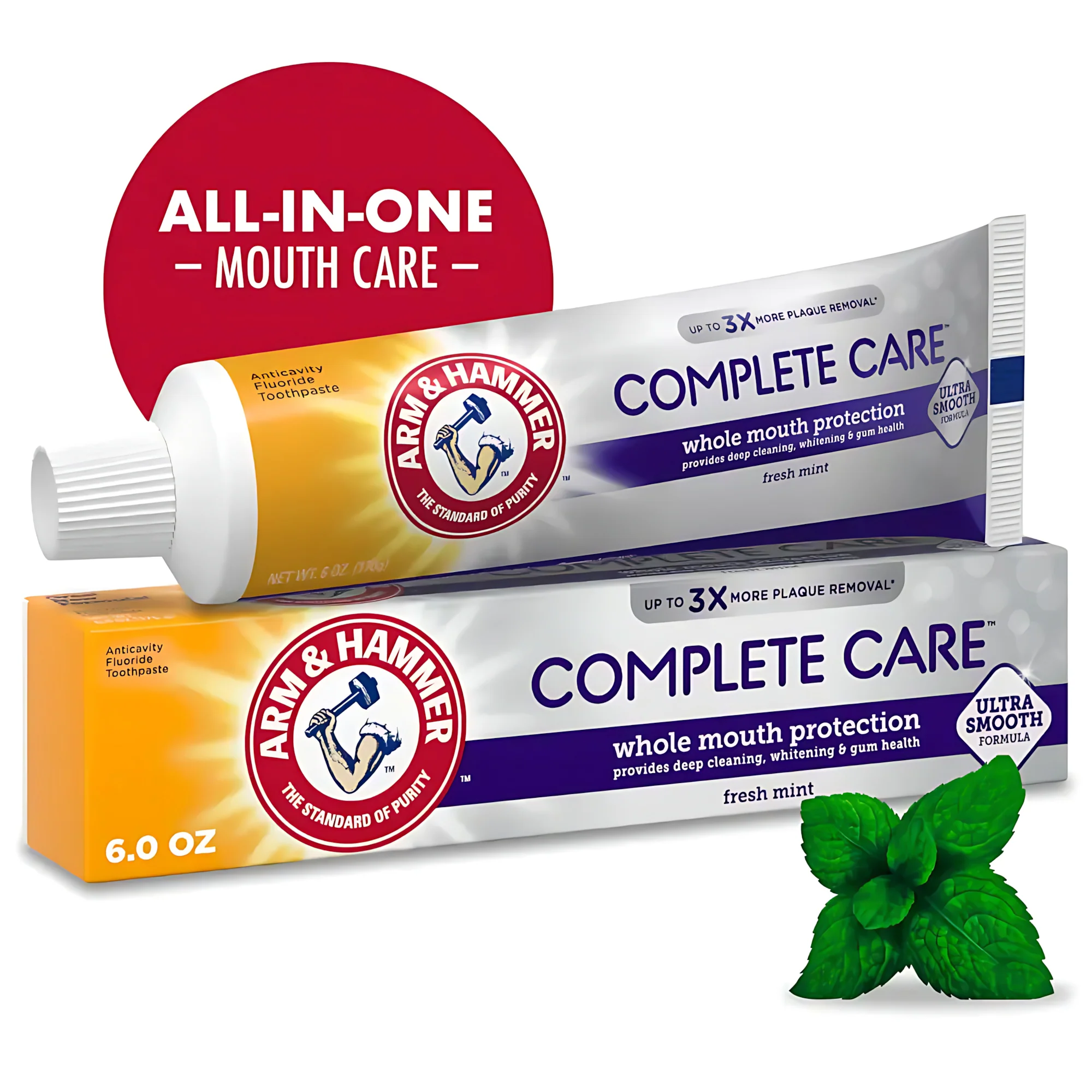 Arm & Hammer Complete Care Whole Mouth Protection Toothpaste – Fresh Mint (170g) - Image 2