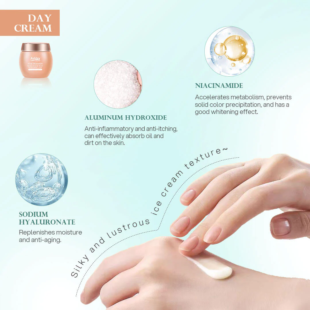 Ashley Shine Niacinamide Whitening 3 in 1 Day Cream - 50g - Image 2