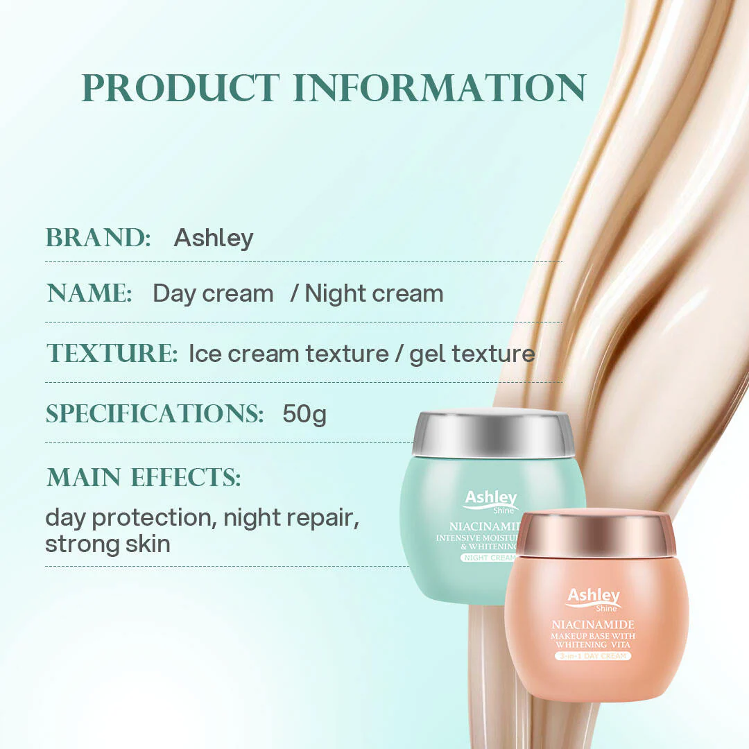 Ashley Shine Niacinamide Whitening 3 in 1 Day Cream - 50g - Image 6