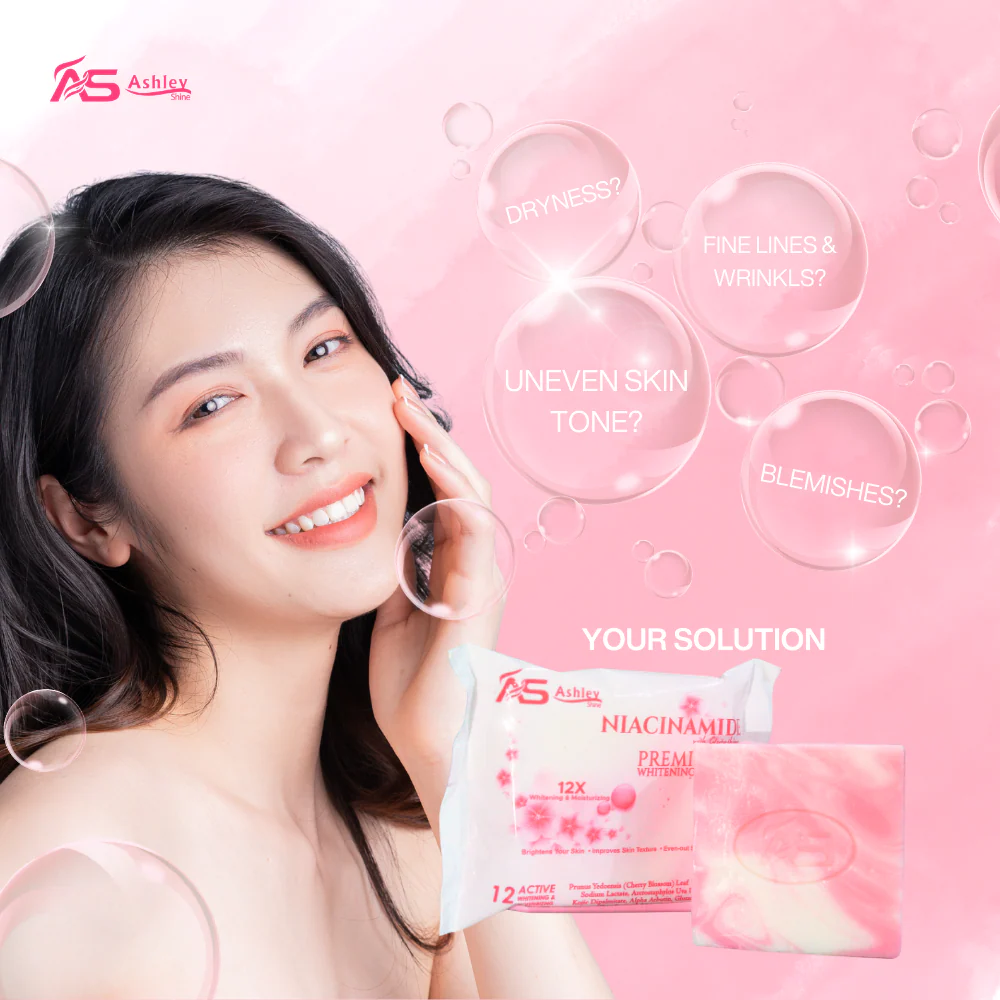 Ashley Shine Niacinamide Premium Whitening Soap - 70g - Image 2