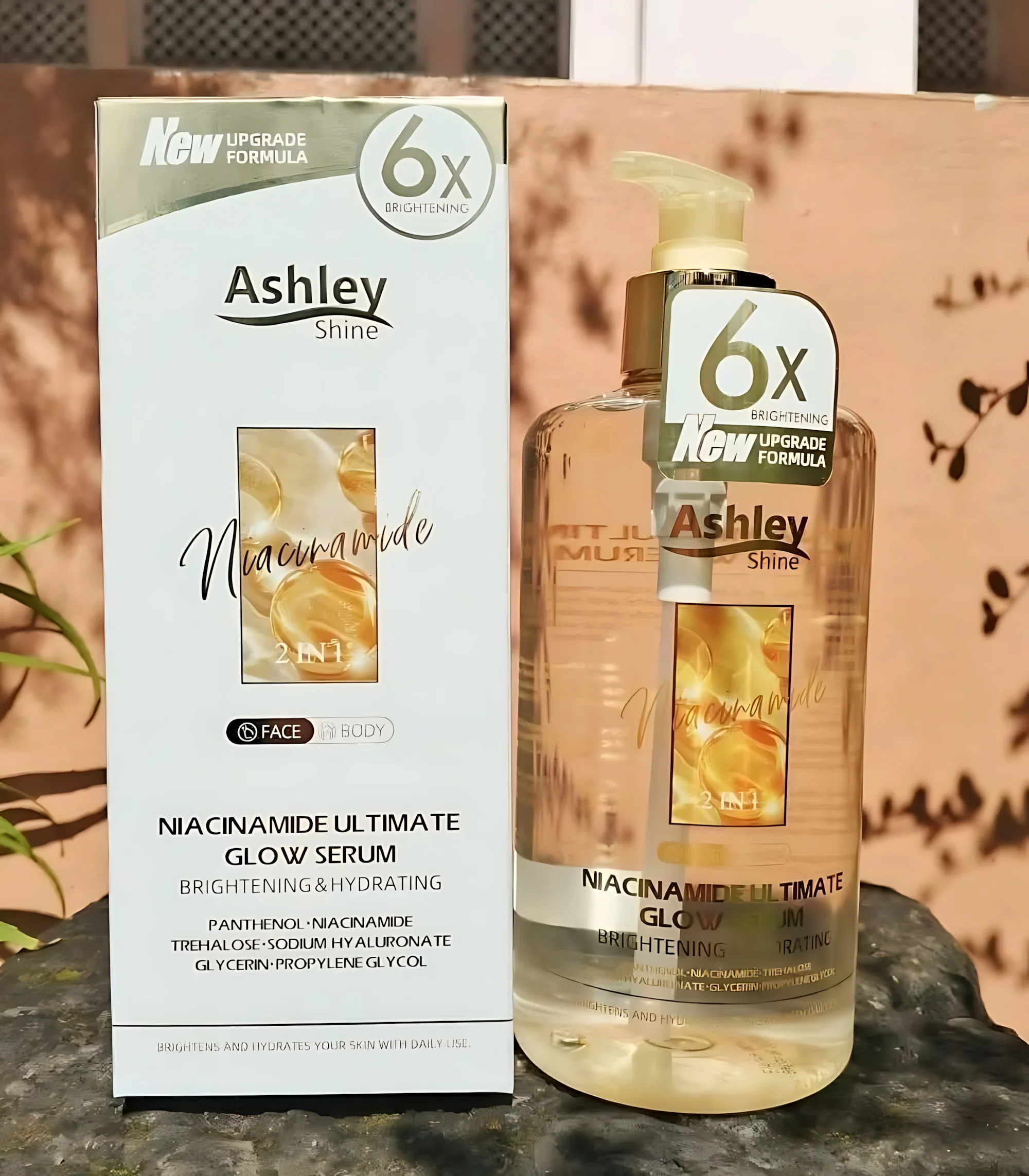 Ashley Shine Niacinamide Ultimate Glow Serum 2 in 1 - Combo Offer (520ml + 520ml) - Image 10