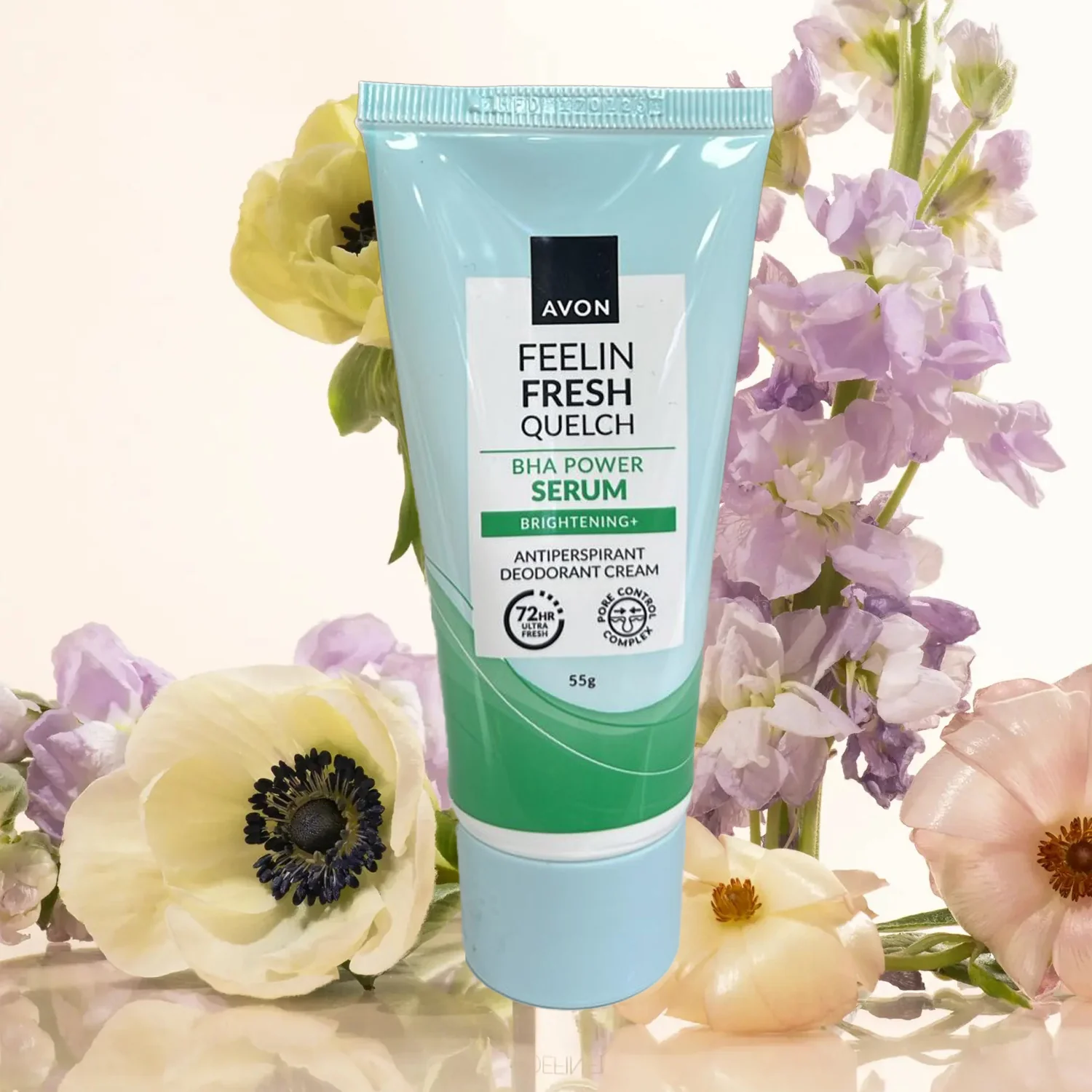 Avon Feelin Fresh BHA Power Serum Anti-Perspirant Deo Cream – 55 g - Image 2