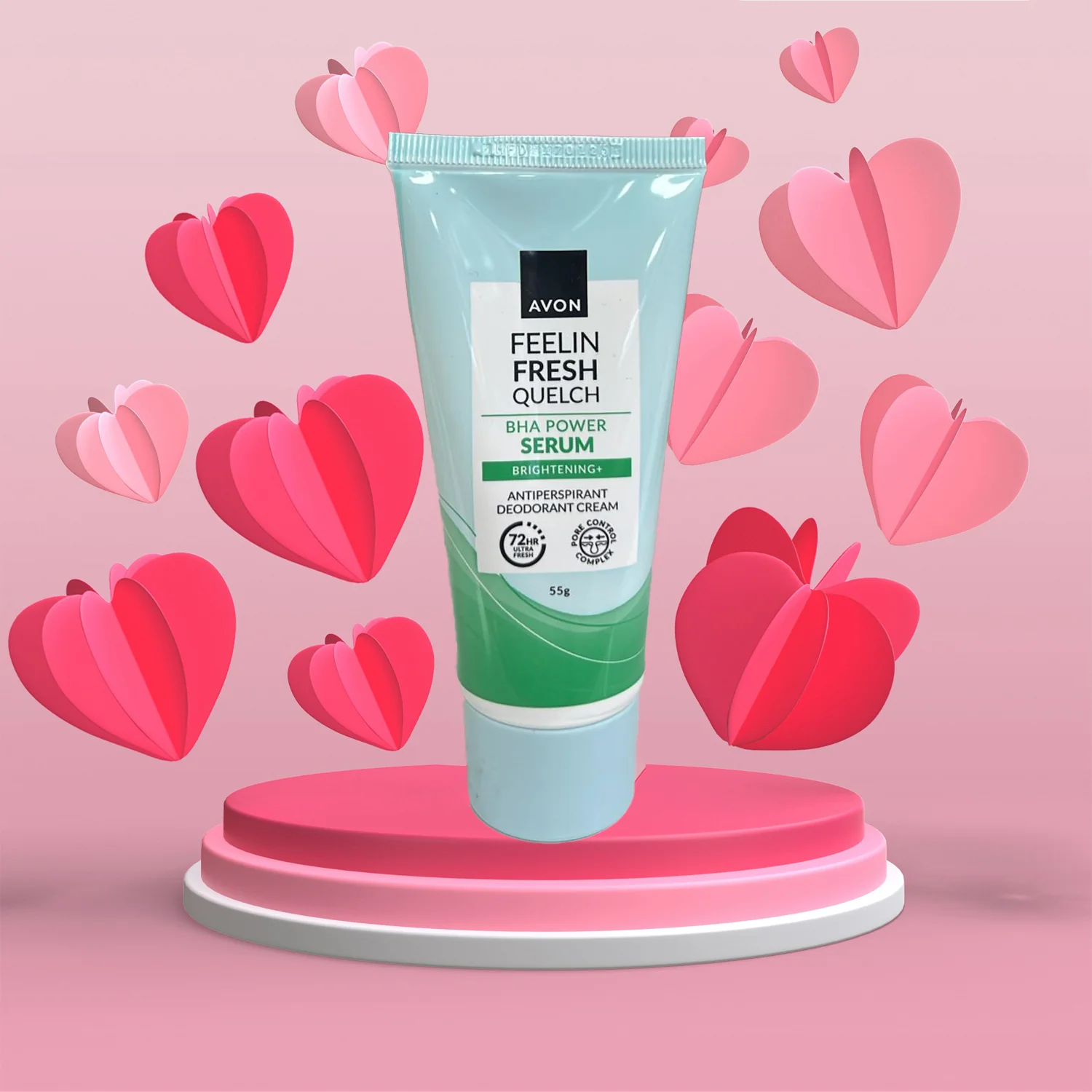 Avon Feelin Fresh BHA Power Serum Anti-Perspirant Deo Cream – 55 g - Image 4