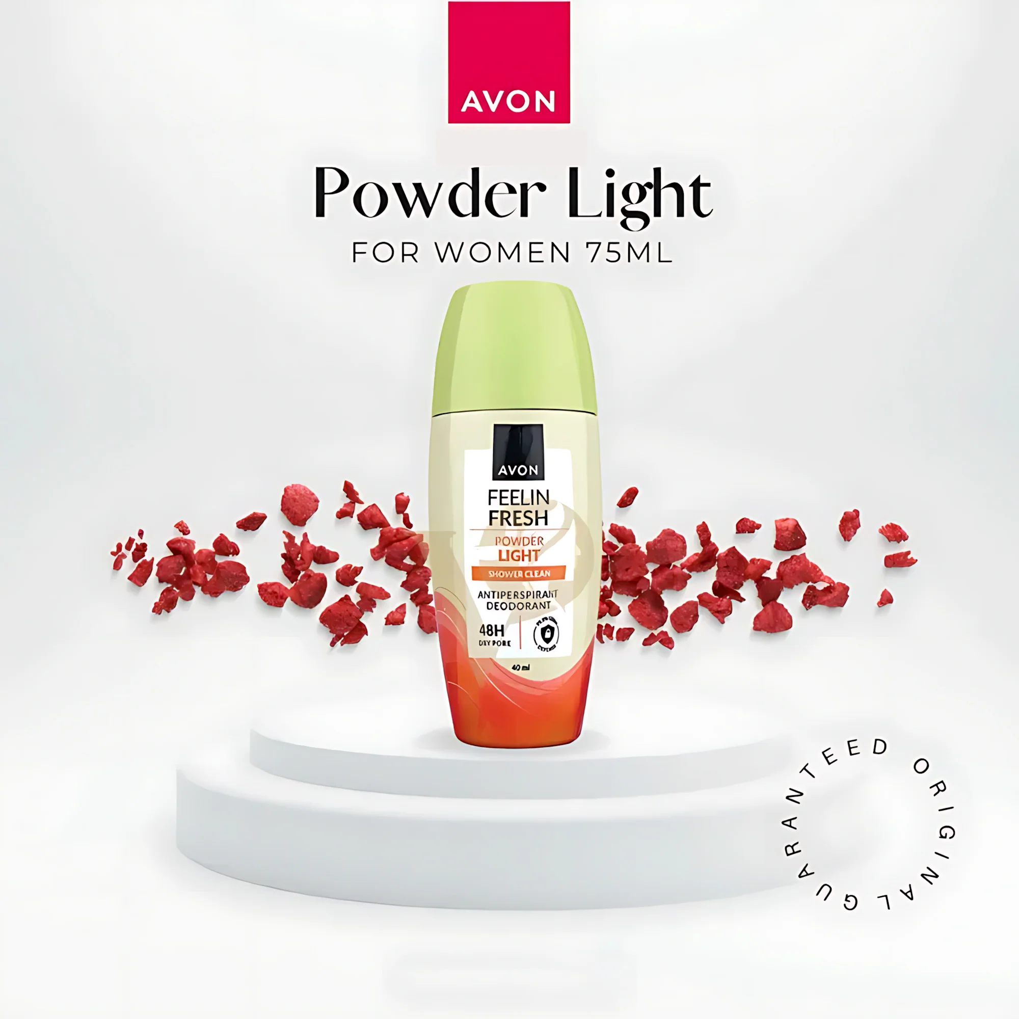Avon Feelin Fresh Powder Light Shower Clean Antiperspirant Deodorant – 40mL - Image 4