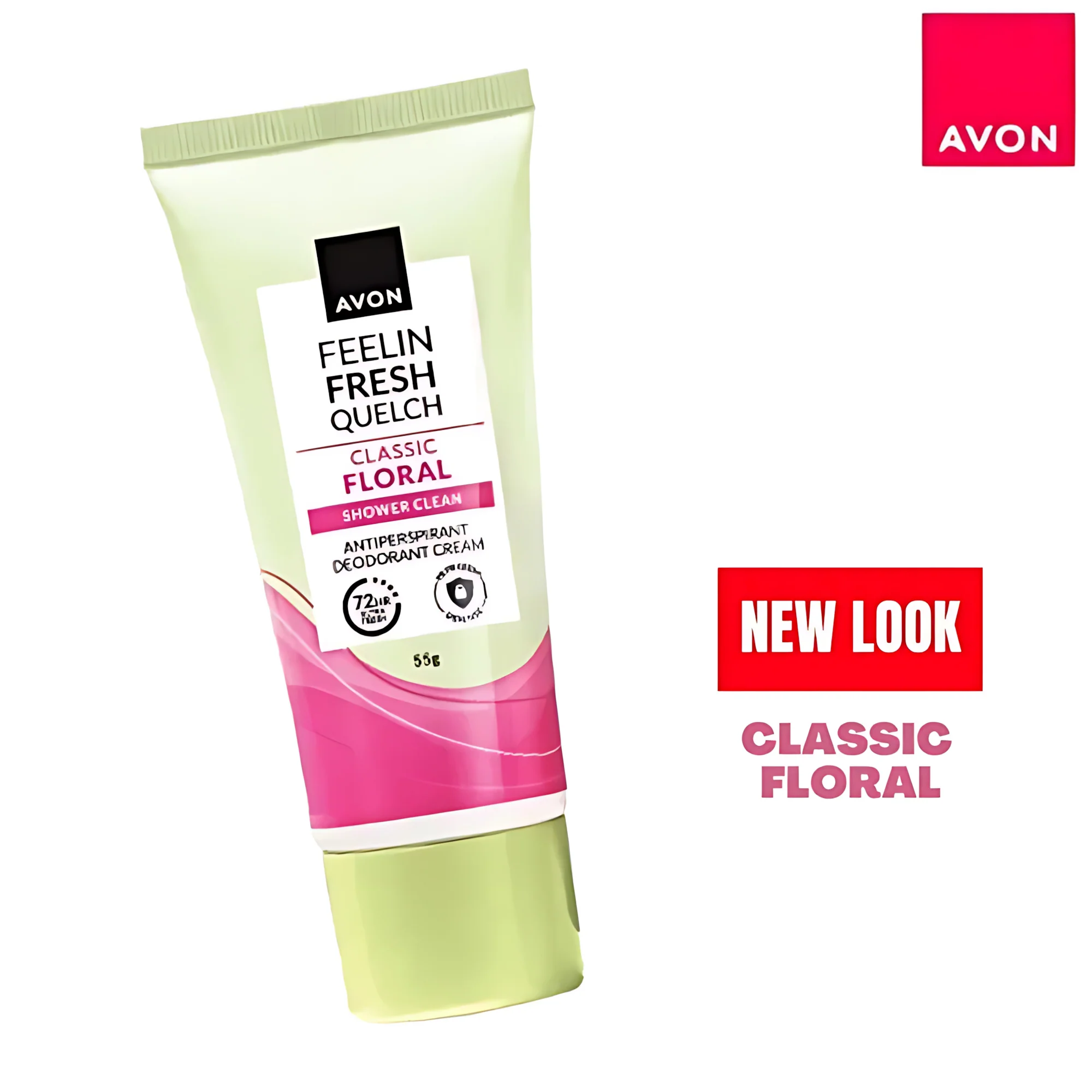 Avon Feelin Fresh Quelch Classic Floral Antiperspirant Deodorant Cream – 55g (1+1 Offer) - Image 4