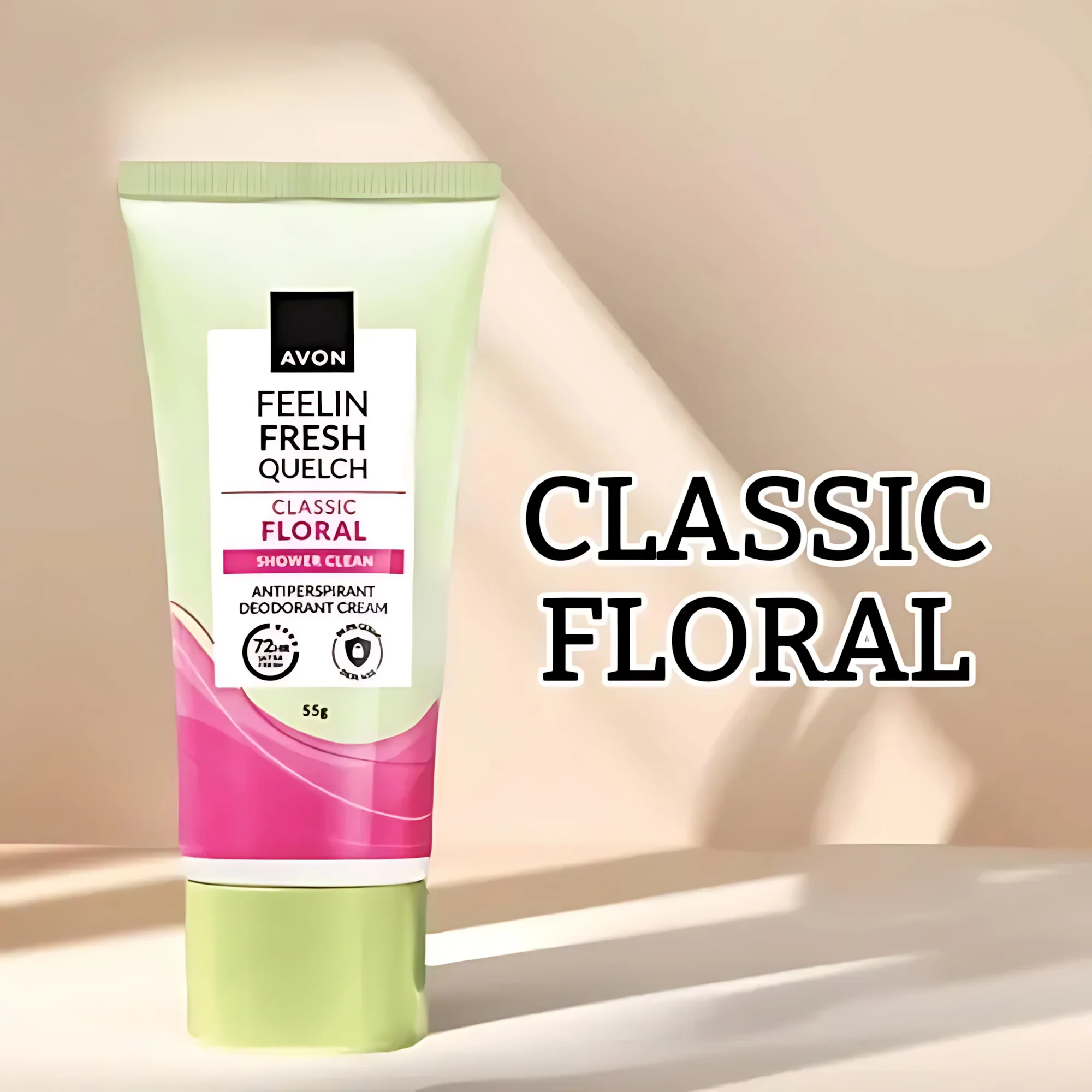 Avon Feelin Fresh Quelch Classic Floral Antiperspirant Deodorant Cream – 55g (1+1 Offer) - Image 6