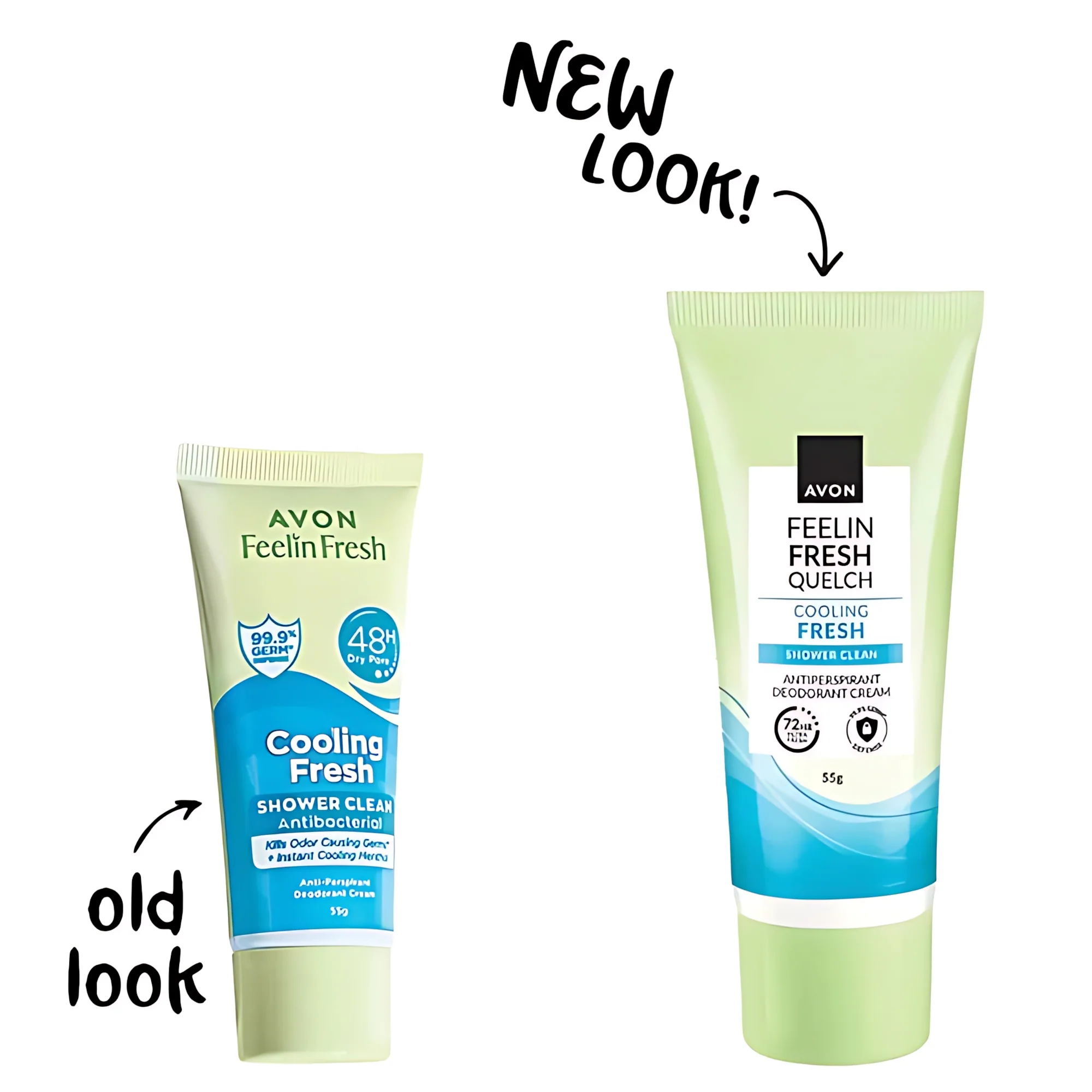 Avon Feelin Fresh Quelch Cooling Fresh Anti-perspirant Deodorant Cream - 55g - Image 4