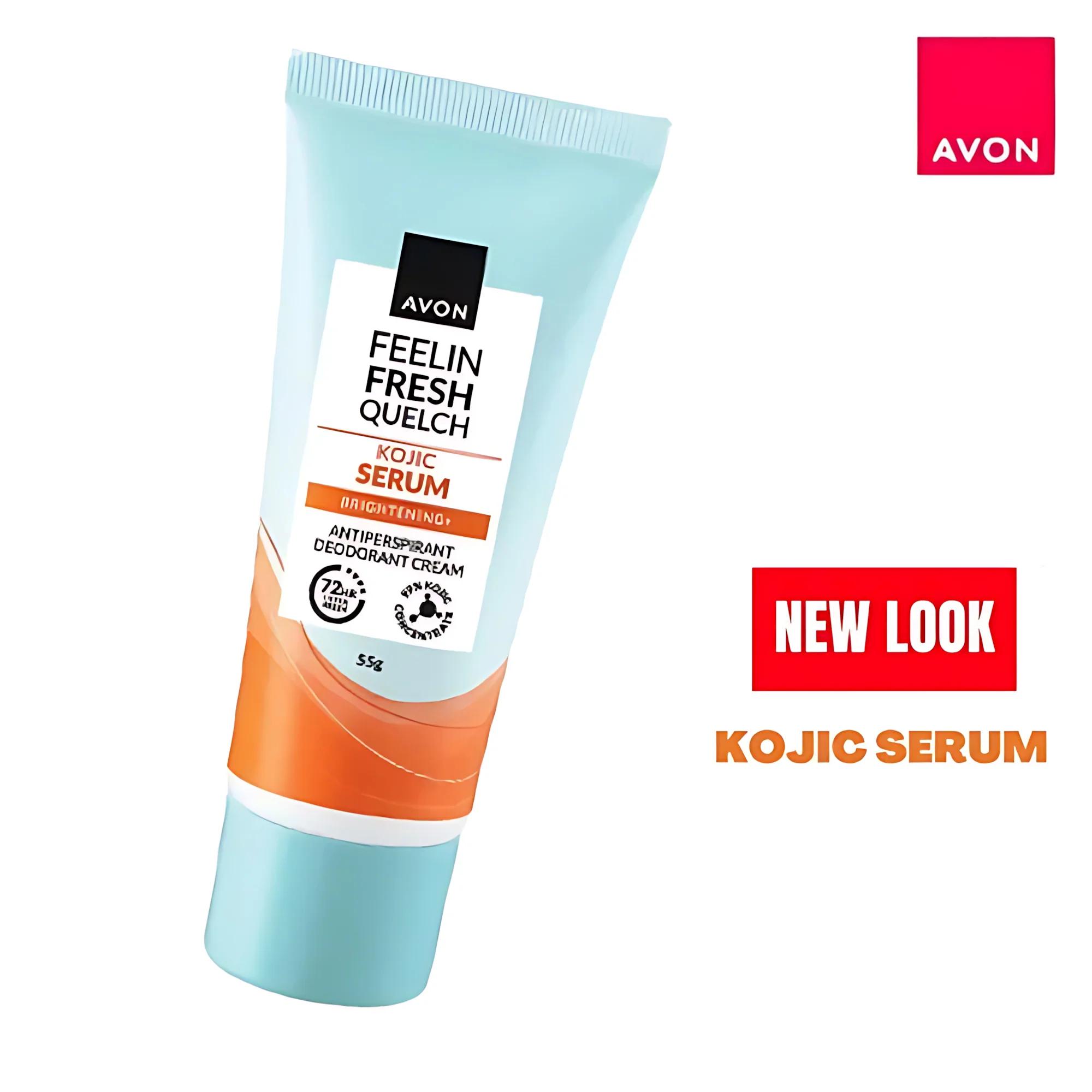 Avon Feelin Fresh Quelch Kojic Serum Antiperspirant Deodorant Cream – 55g (1+1 Offer) - Image 5