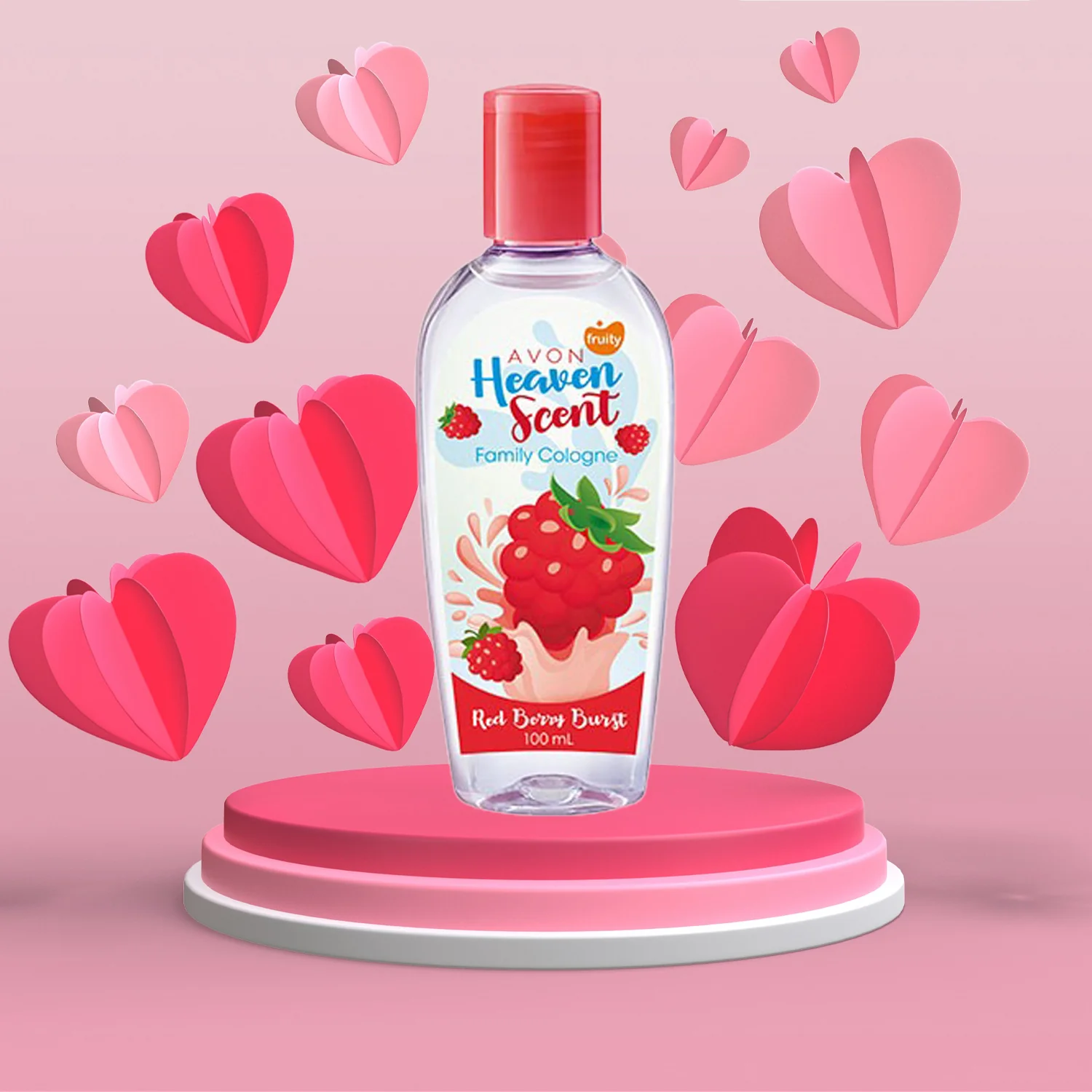 Avon Heaven Scent Family Cologne – Red Berry Burst (100ml) - Image 4