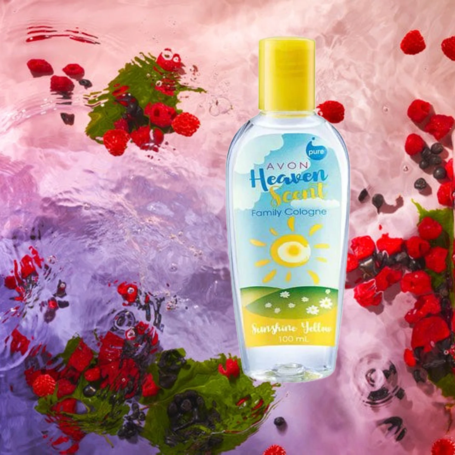 Avon Heaven Scent Family Cologne – Sunshine Yellow (100ml) - Image 4