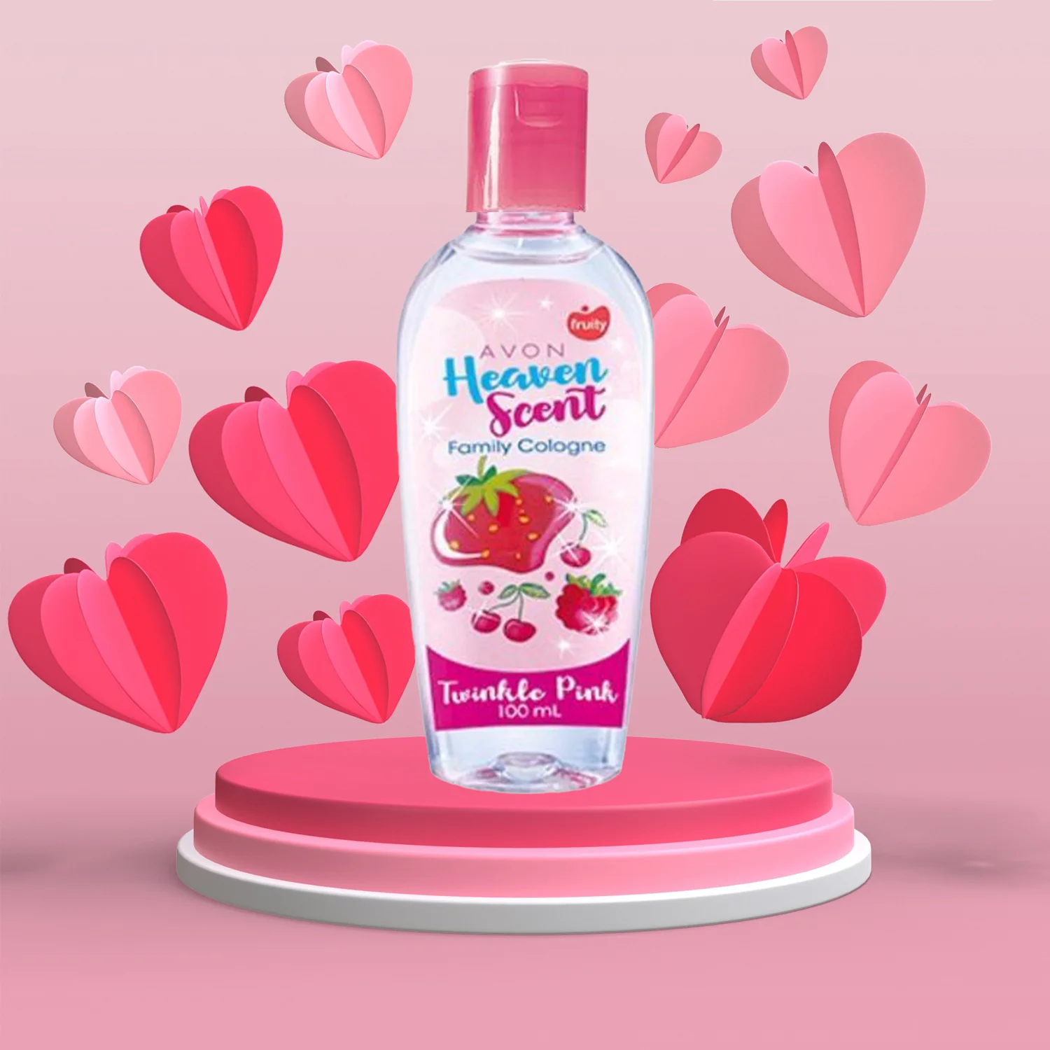 Avon Heaven Scent Family Cologne – Twinkle Pink (100ml) - Image 2